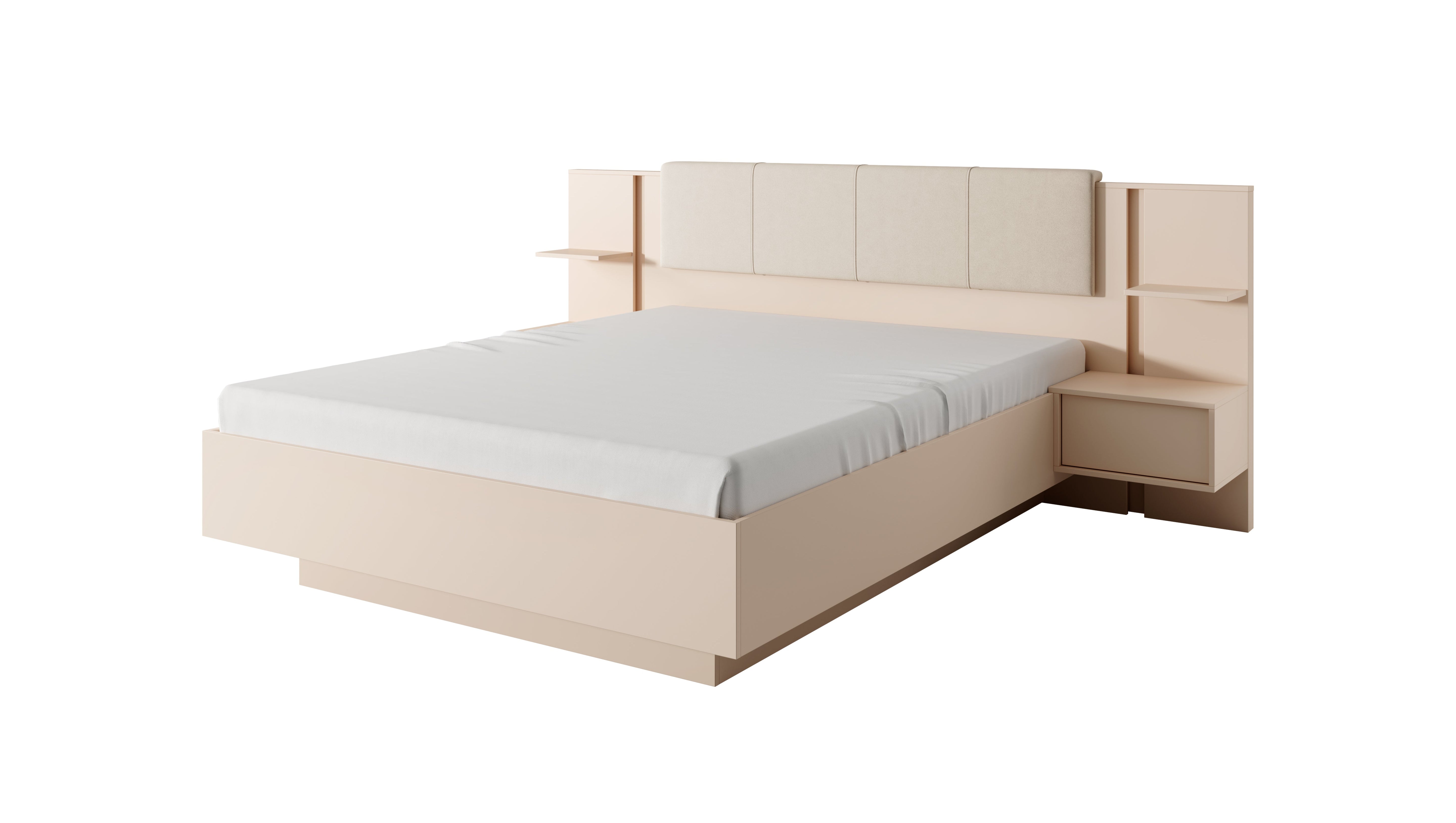 Lask Dast – Bett mit Nachttischen