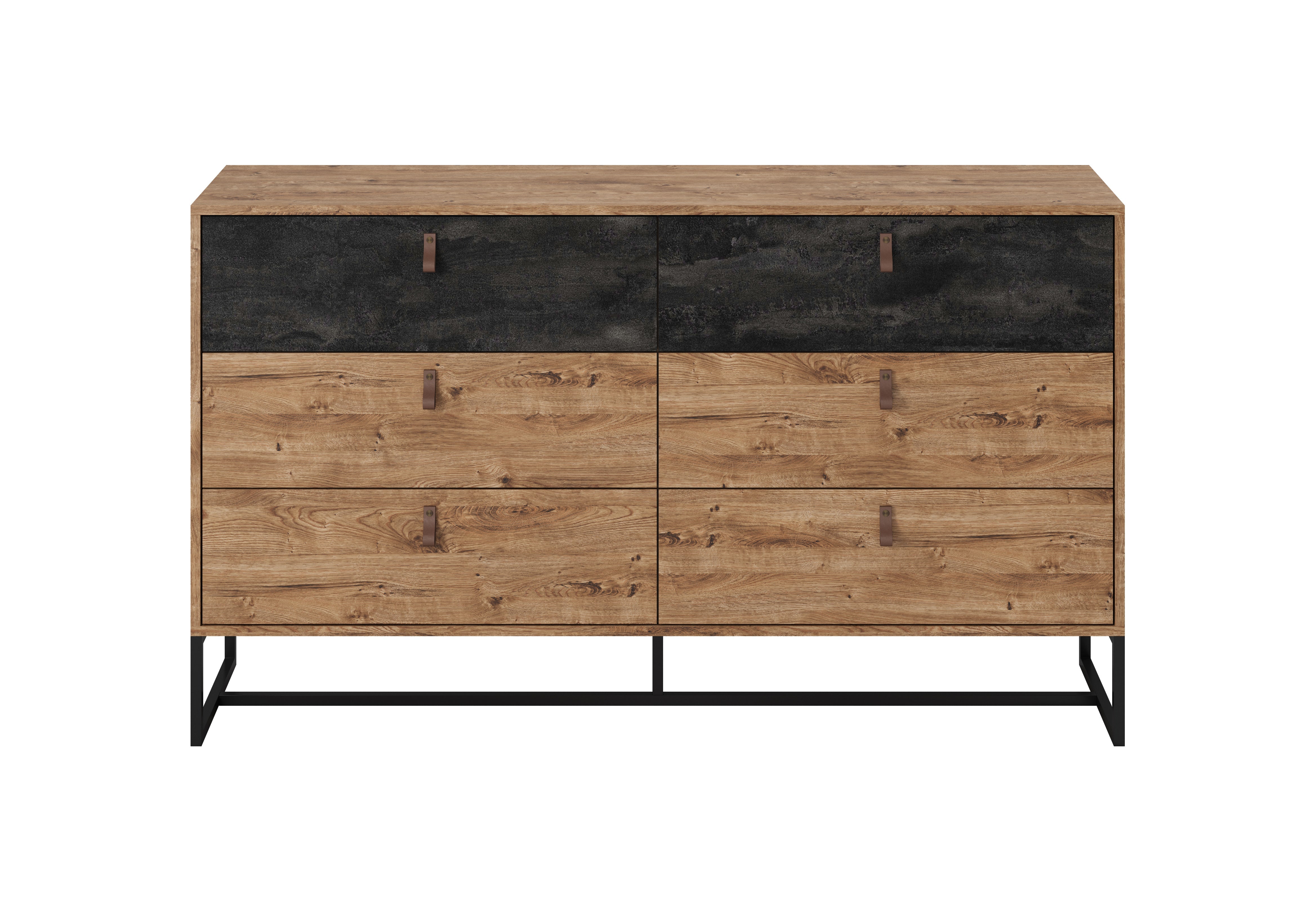 Dark Dresser 154 - Schrank mit sechs Schubladen