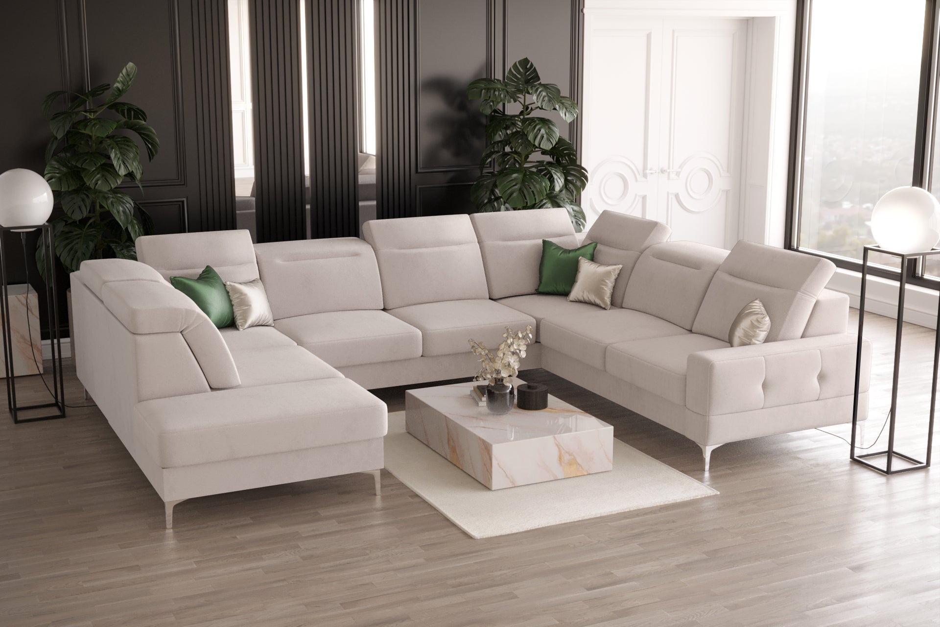 Ecksofa G-Malibu I: Großzügiger Komfort und modernes Design