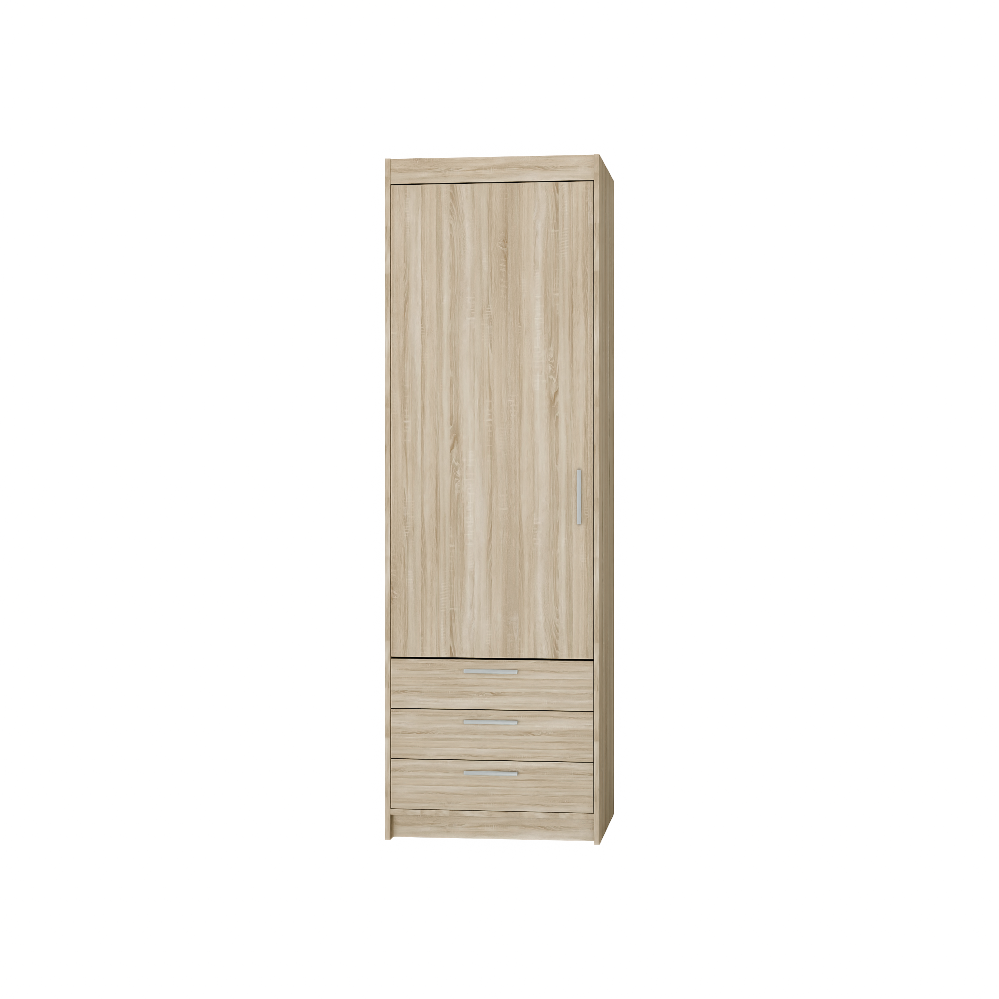 LE Elena 1D 3S DL01 3S Kleiderschrank in Sonoma Eiche