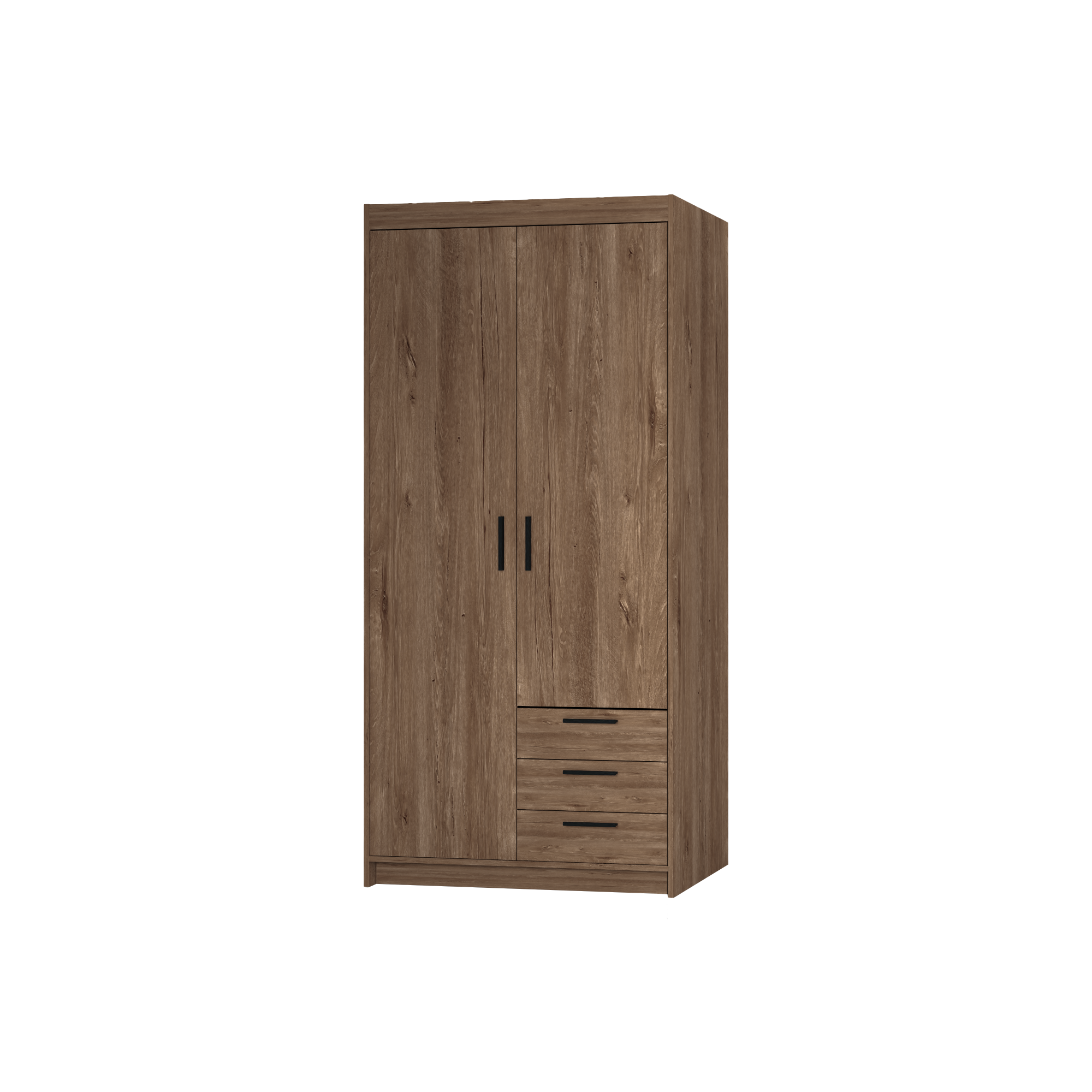 LE Elena 2D 3S DL02 3S Kleiderschrank in Lefkas-Eiche