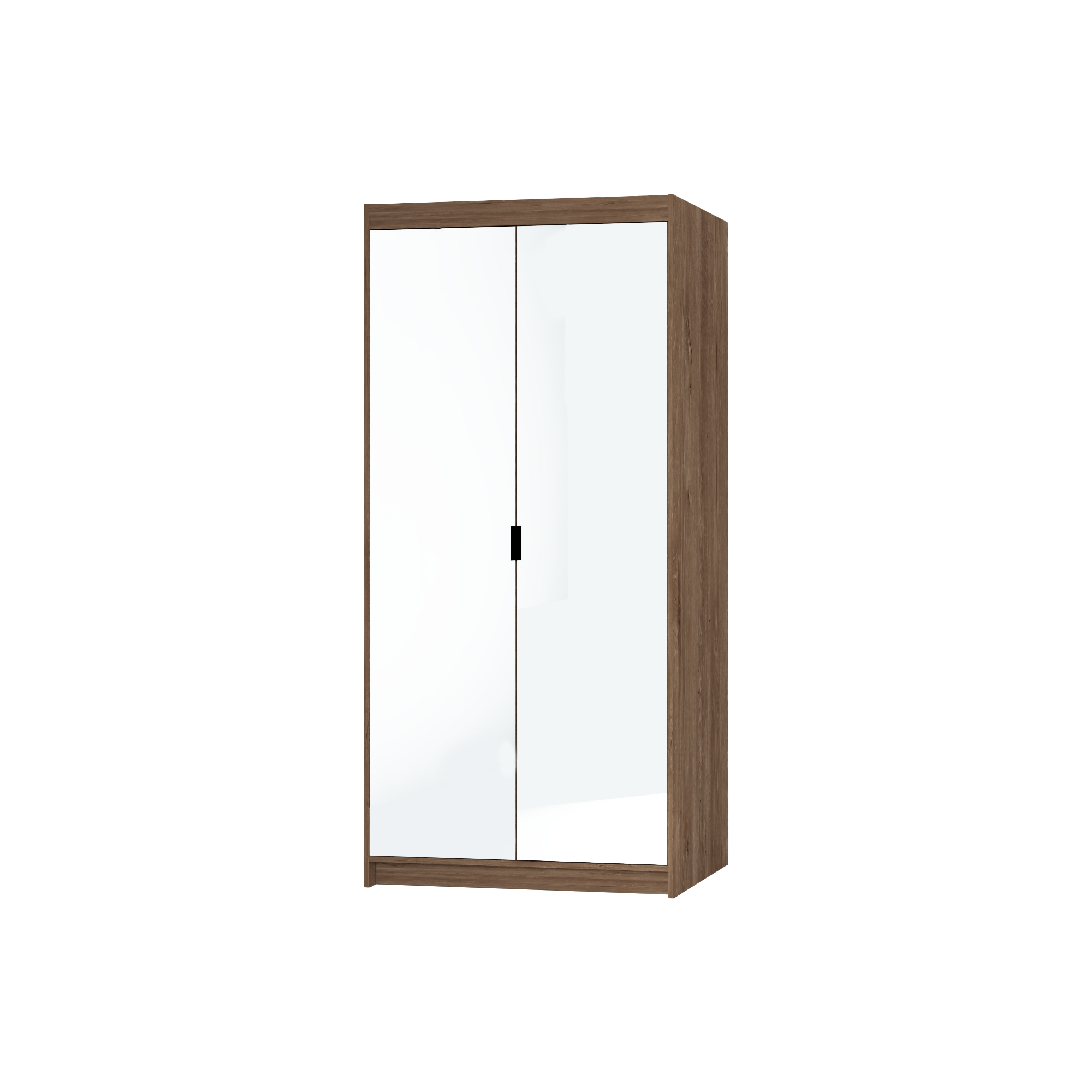 LE Elena 2D Spiegelgarderobe in Lefkas-Eiche