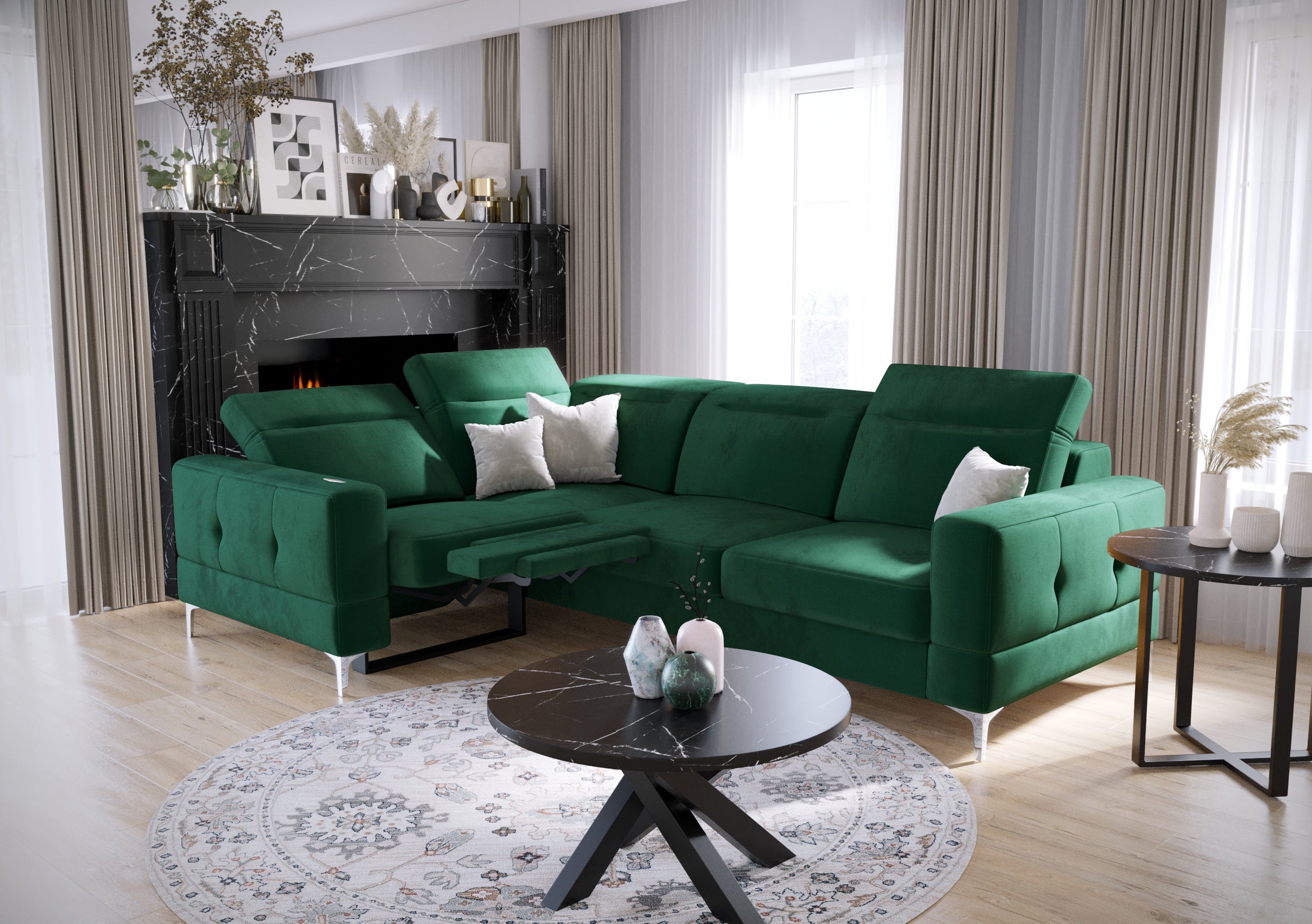 G-Malibu Relax Ecksofa mit Schlaffunktion 185×250 cm