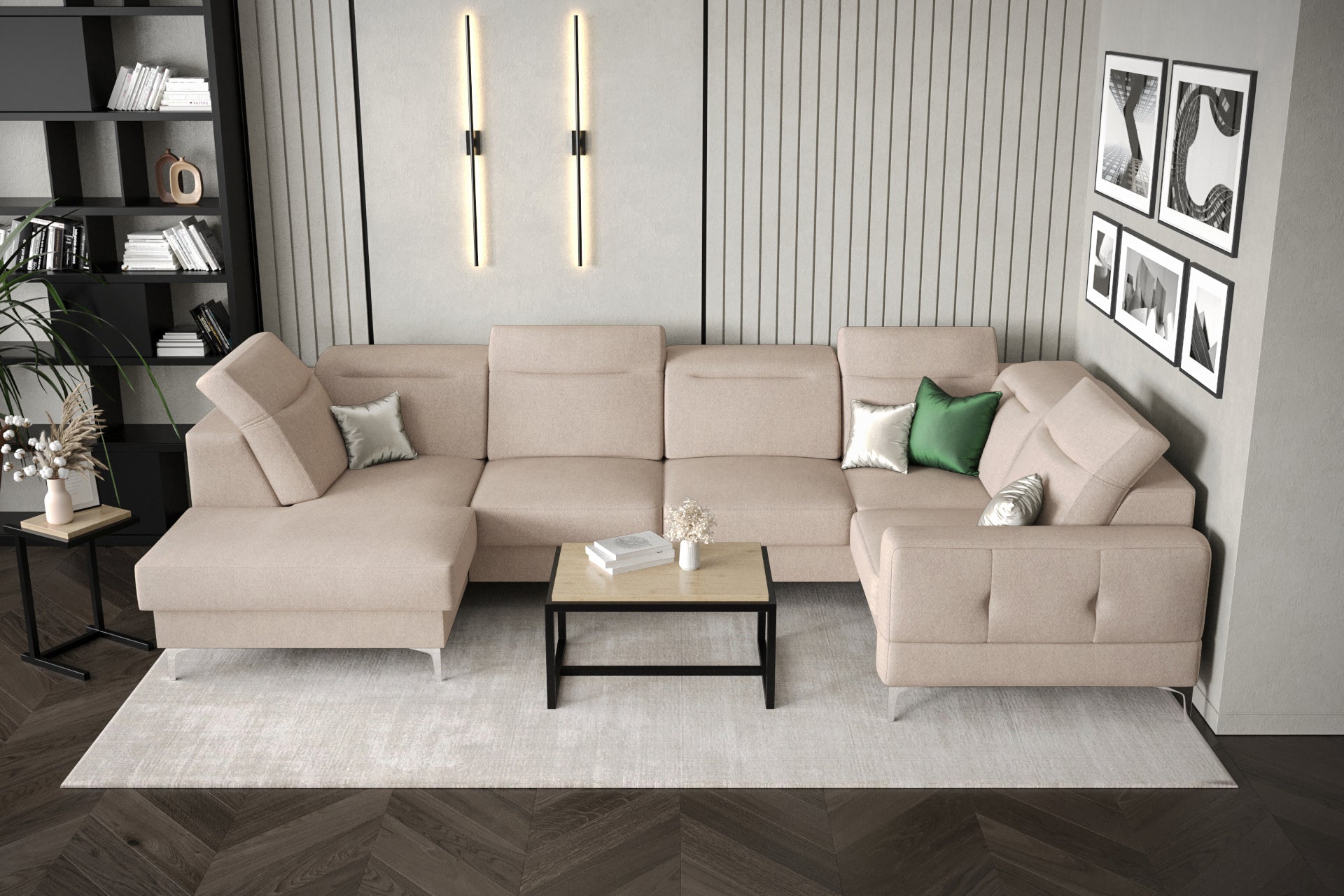 Ecksofa G-Malibu II: Kompakter Komfort und moderne Eleganz