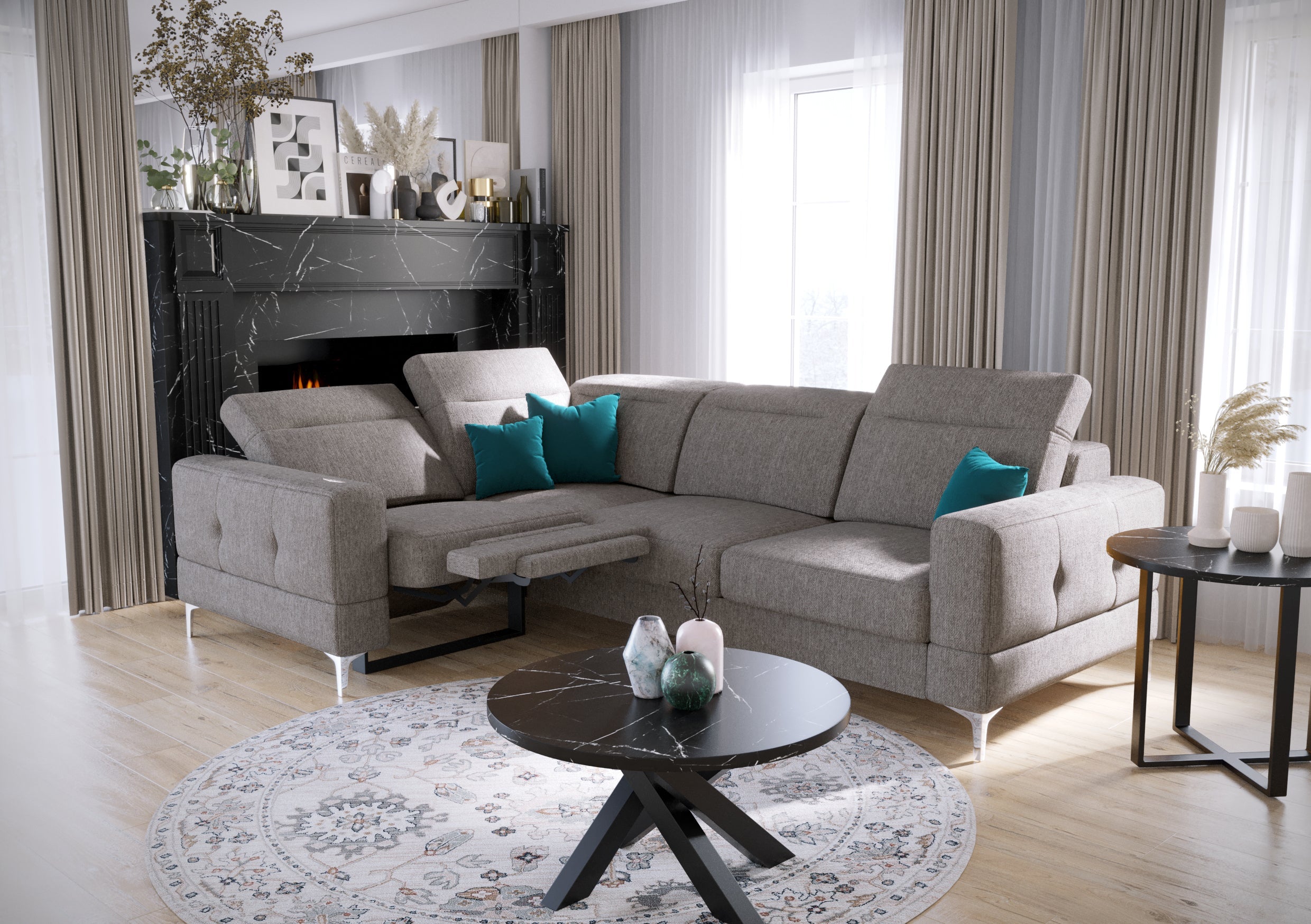G-Malibu Relax Ecksofa mit Schlaffunktion 185×250 cm