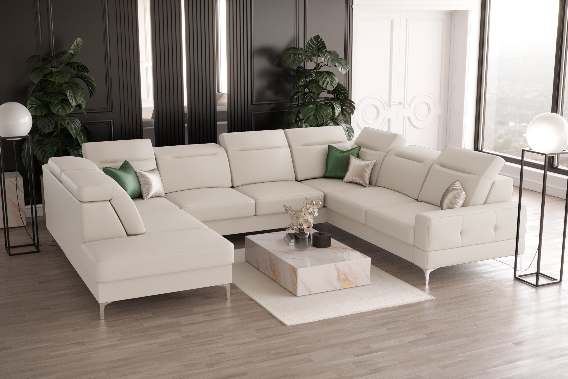Ecksofa G-Malibu I: Großzügiger Komfort und modernes Design
