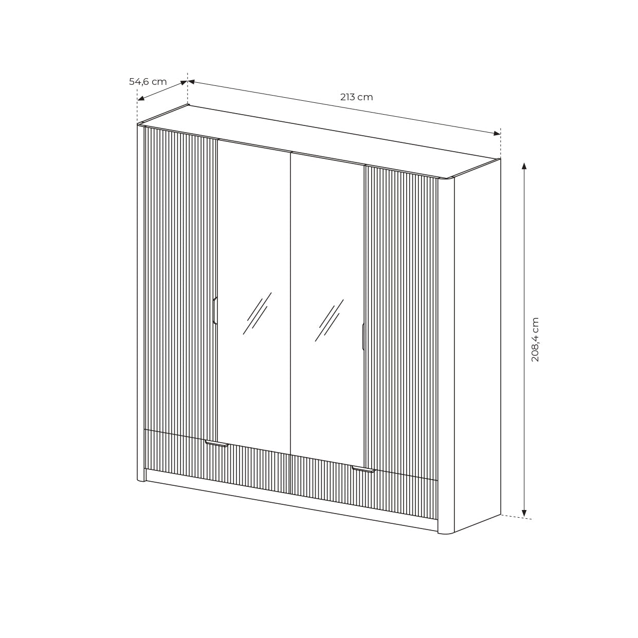 Lask Lante – Kleiderschrank 4D