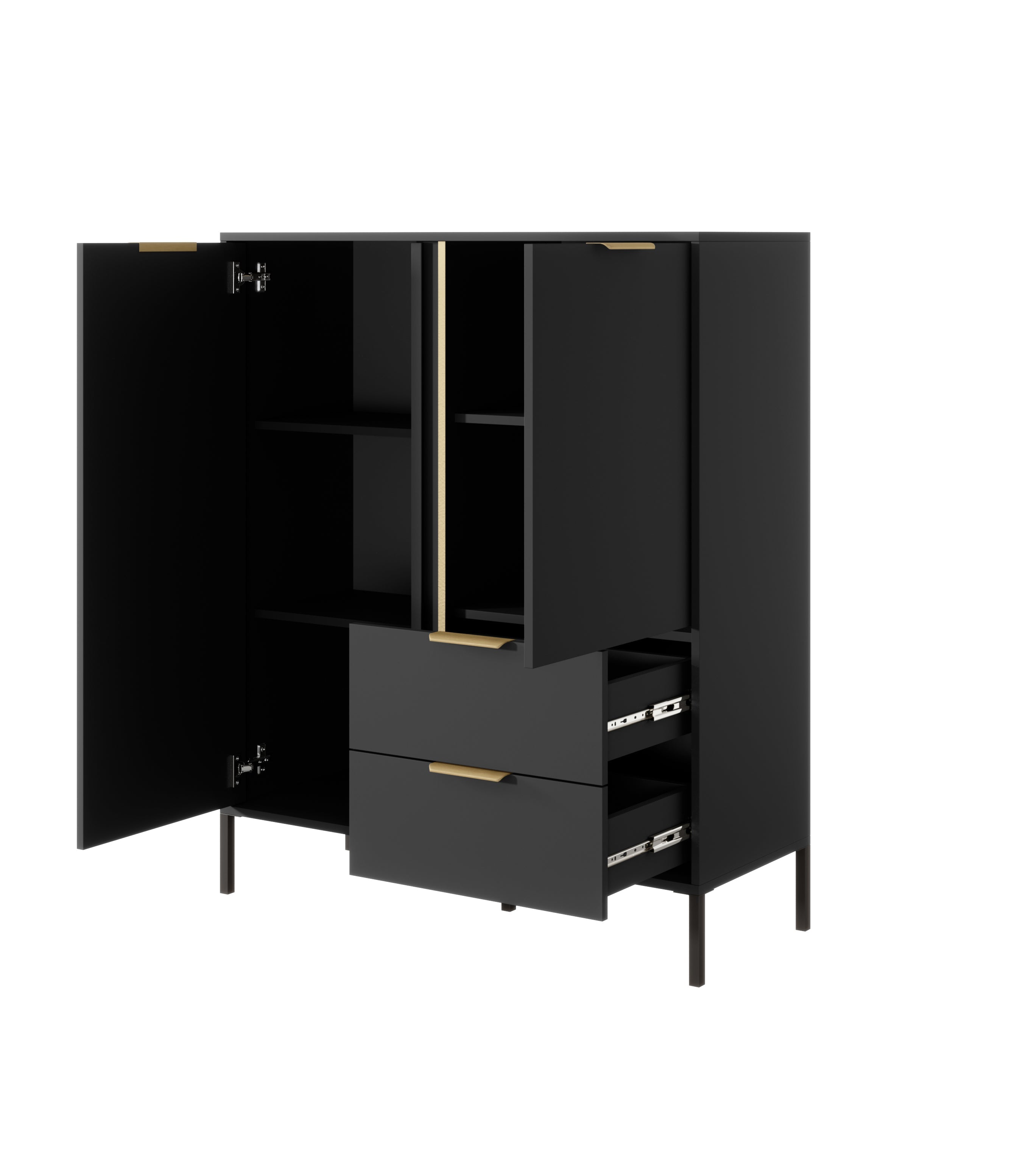 Lask Lars – High Sideboard with 2 Doors and 2 Drawers