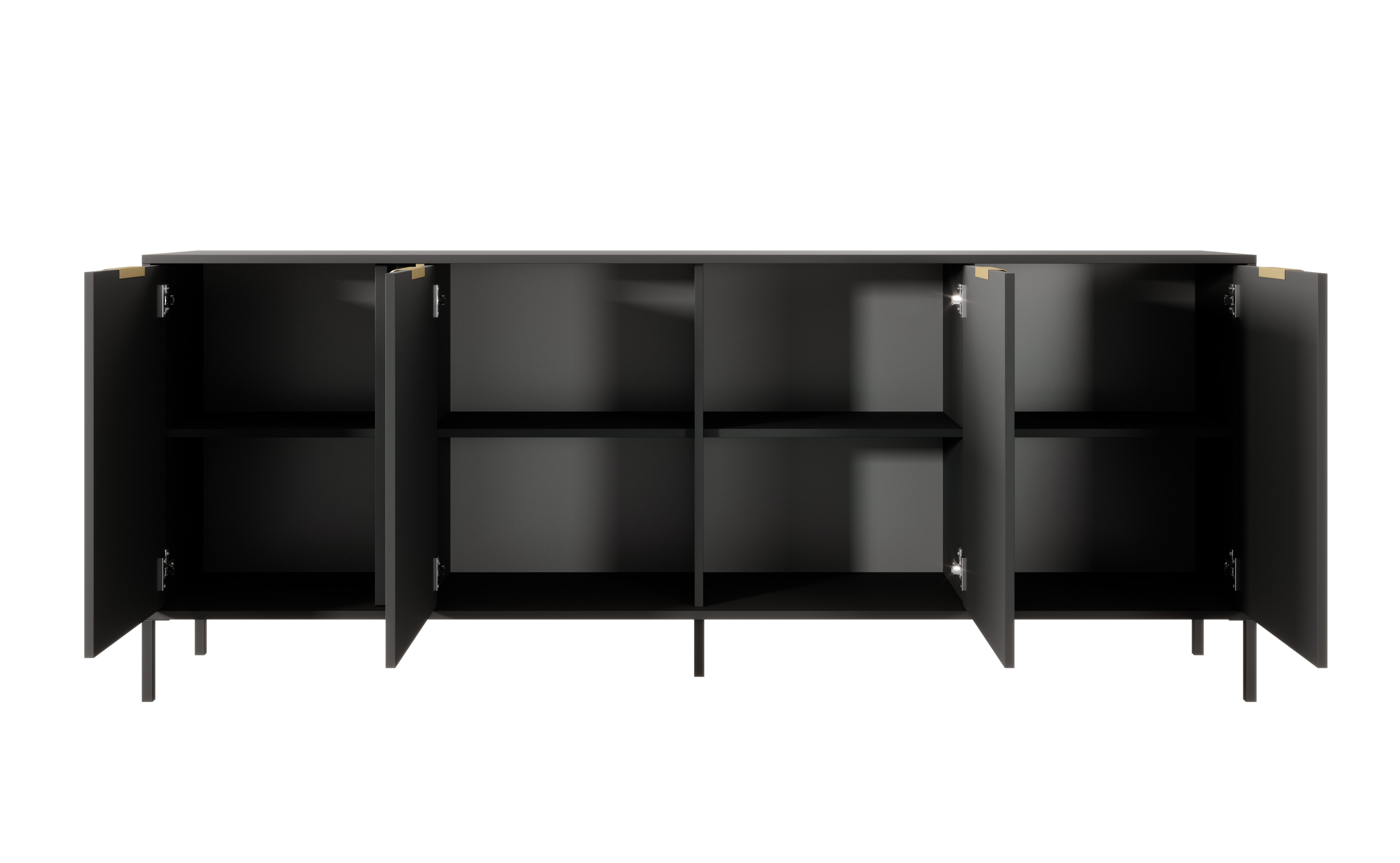 Lask Lars – Breites Sideboard mit 4 Türen