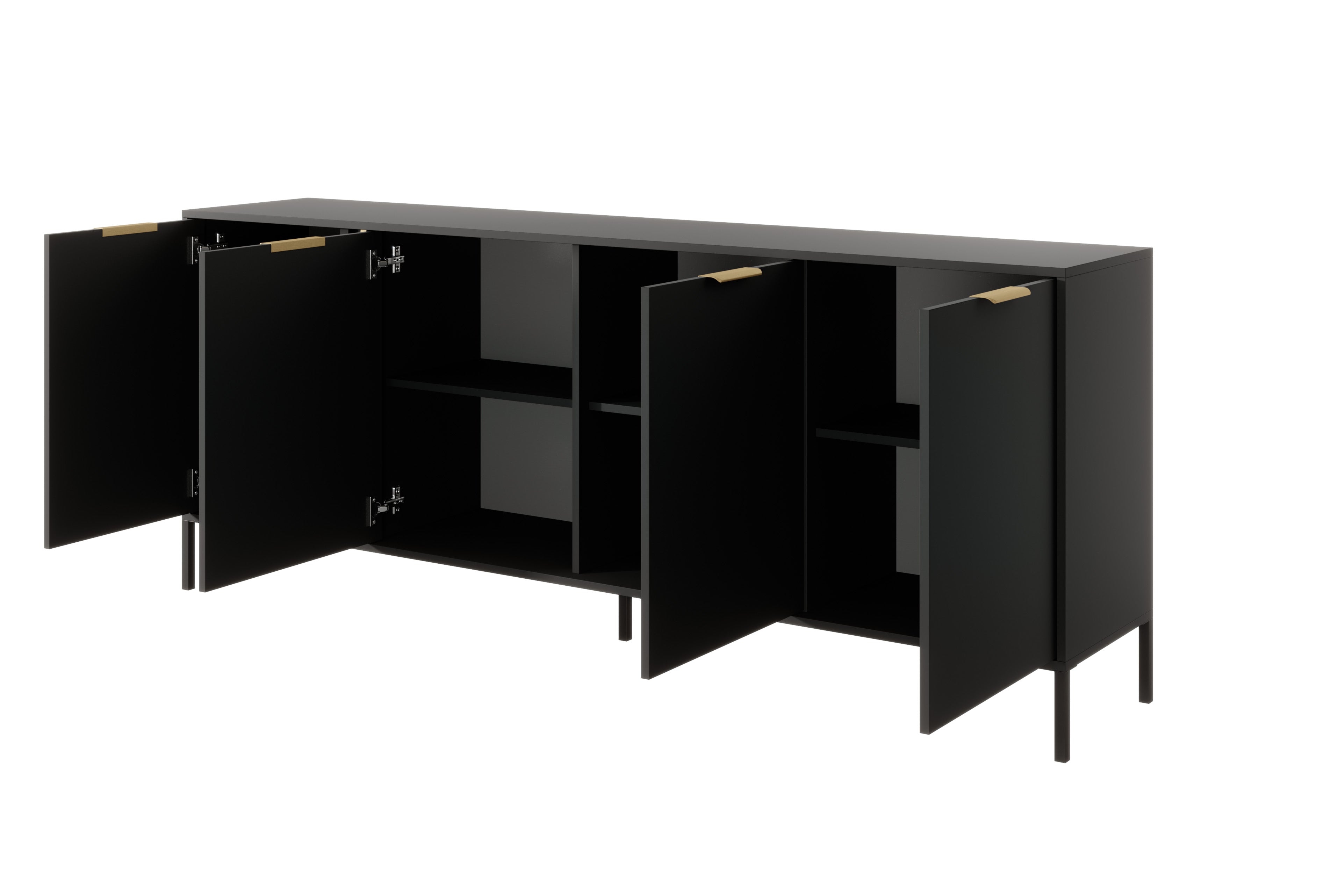 Lask Lars – Breites Sideboard mit 4 Türen