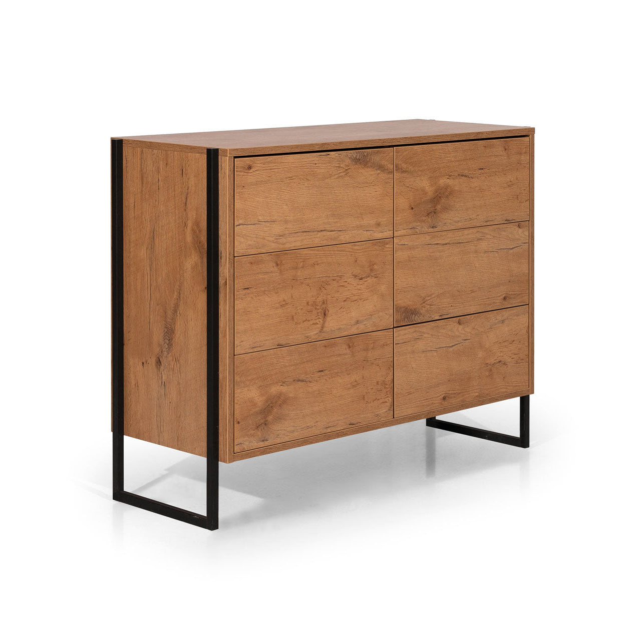 NE Loft Kommode – 6 Schubladen – 110 cm