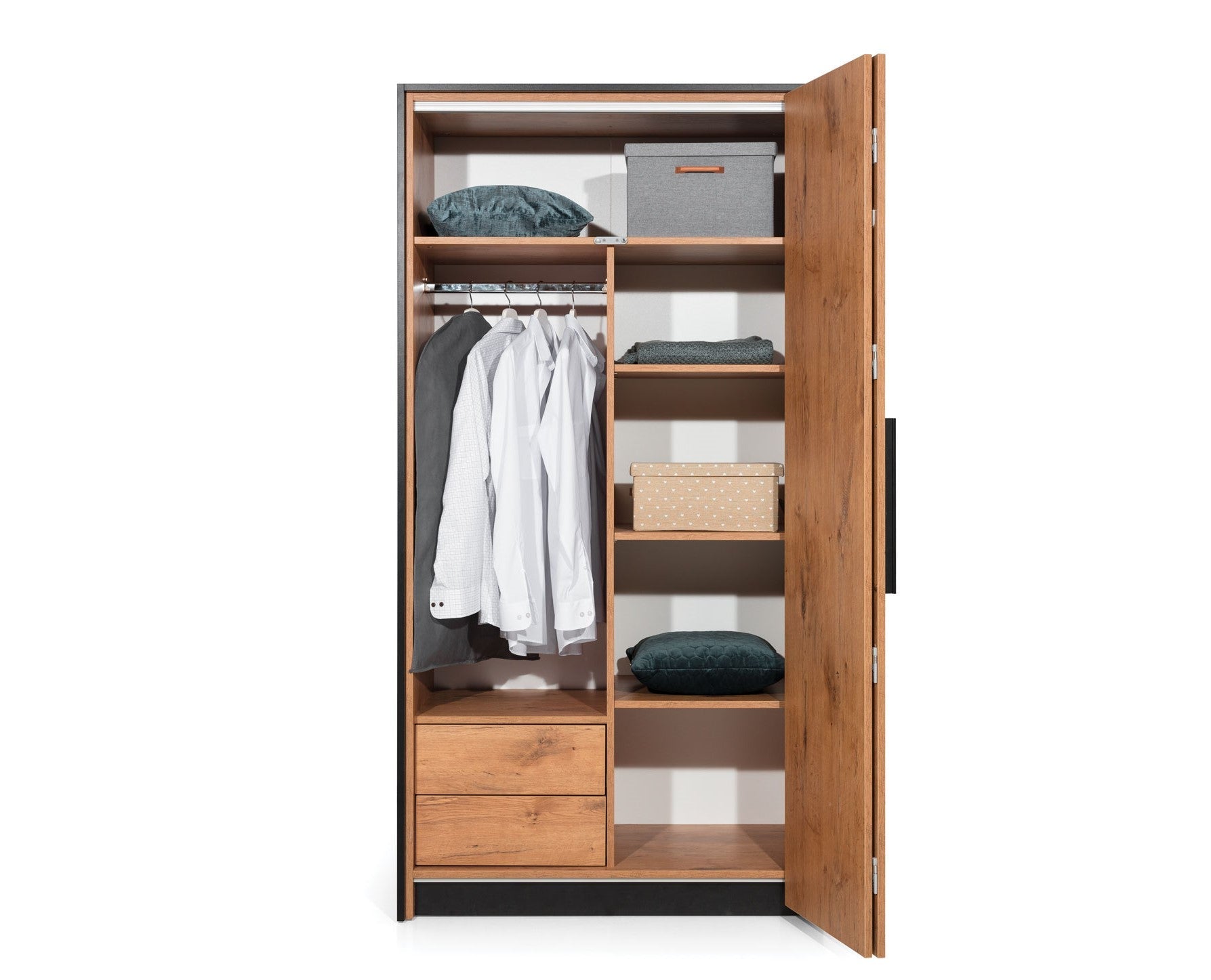 NE Loft 2-türiger Kleiderschrank – 104 cm
