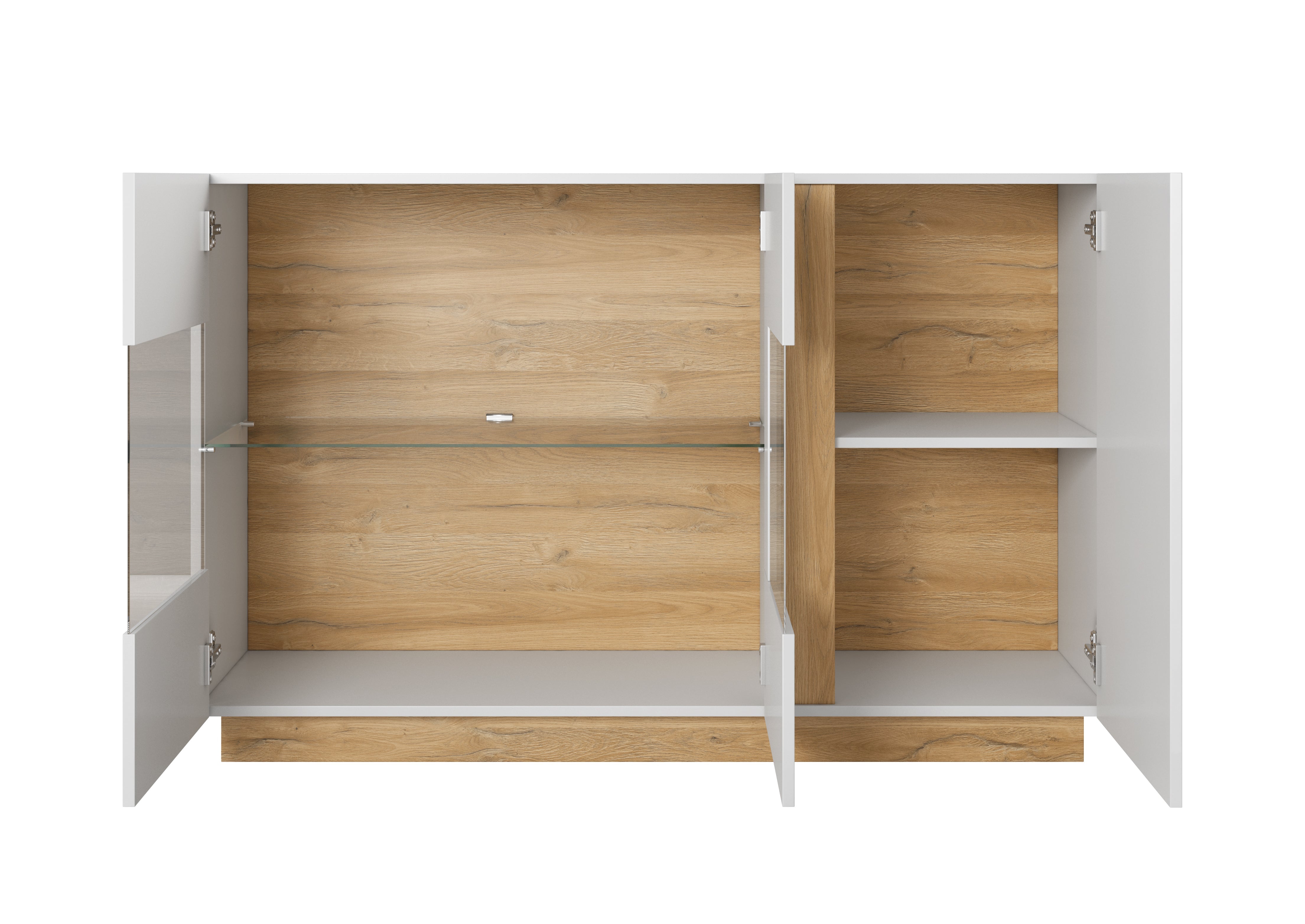 Lask ARCO Sideboard 138 - 138,2 x 40 x 90,5 cm - Weiß