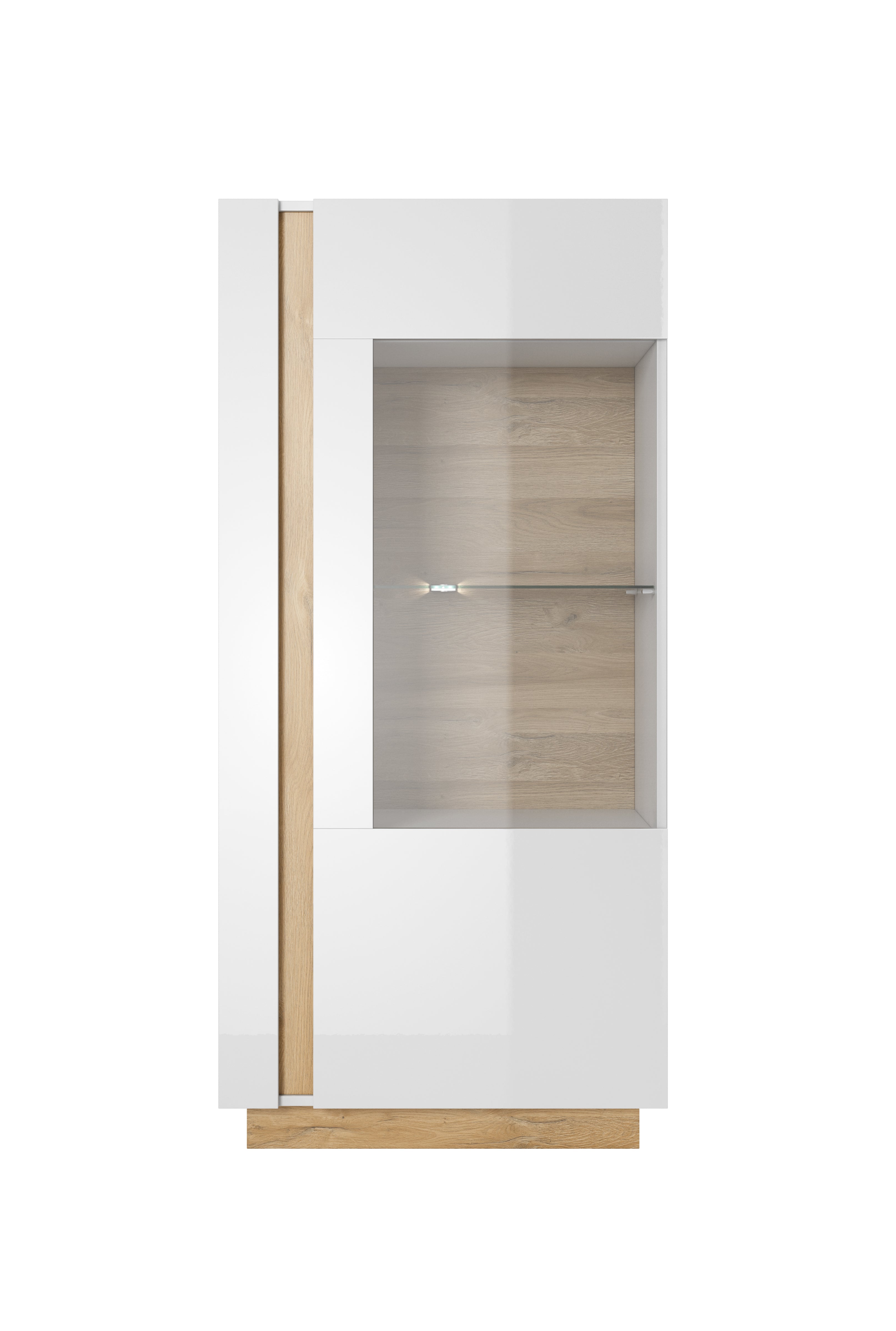 Lask ARCO Vitrine 72 - 72 x 40 x 154 cm - Weiß