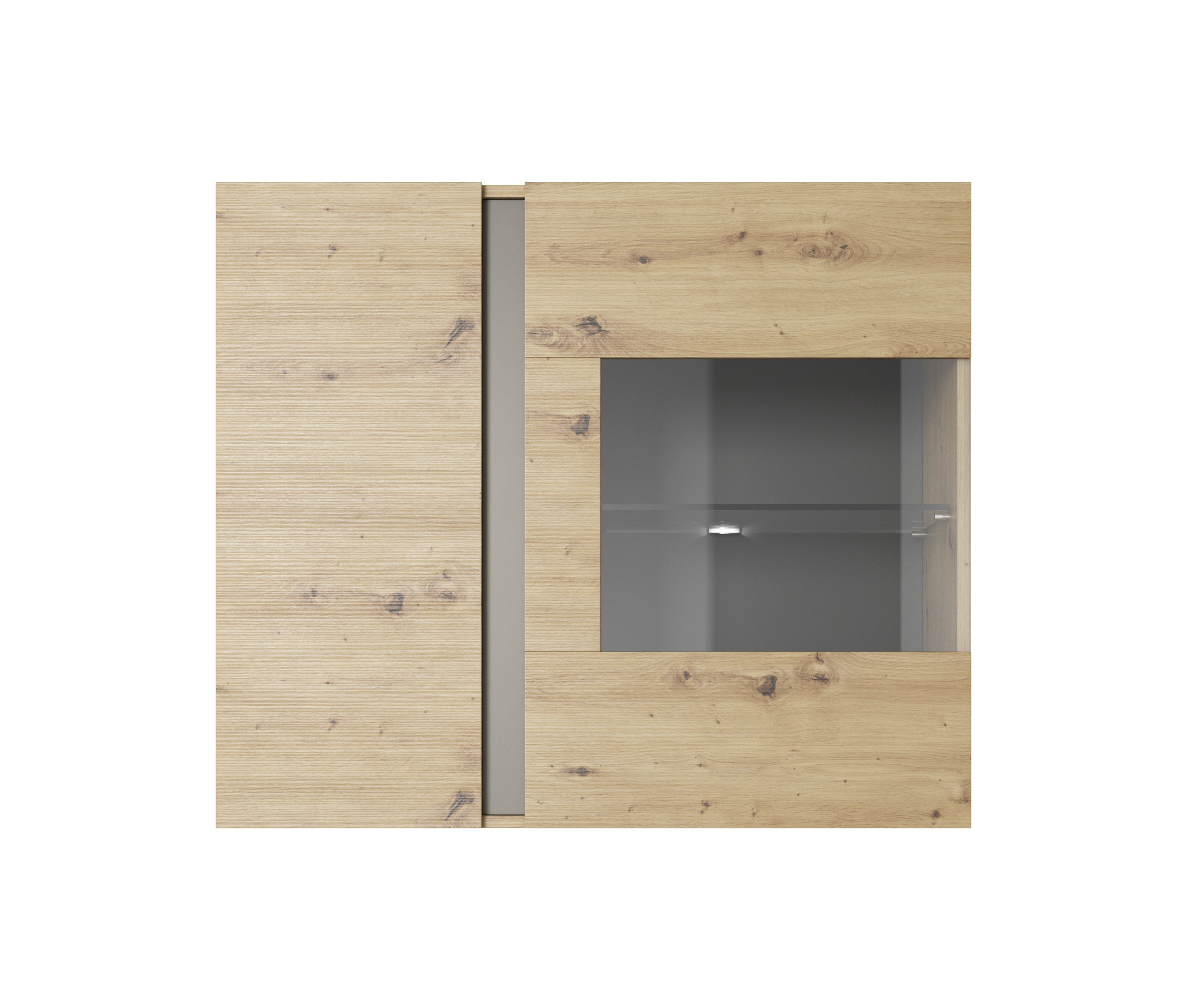 Lask ARCO Sideboard with Display 138 – 138.2 x 40 x 90.5 cm – Artisan Oak