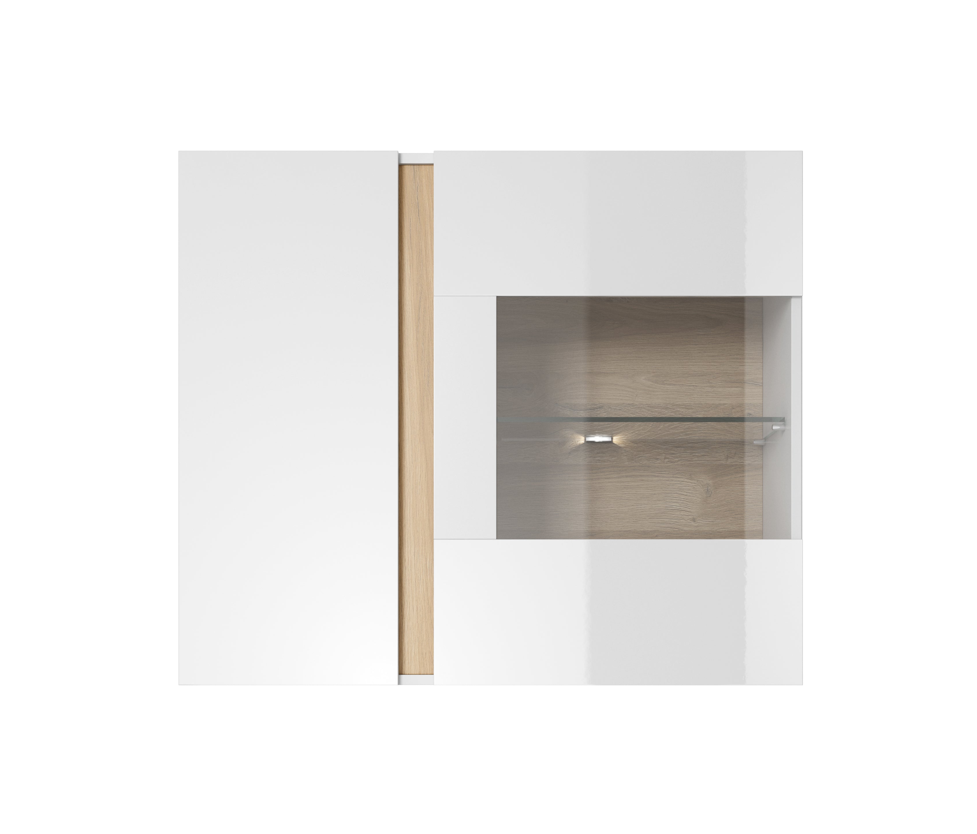 Lask ARCO Wandvitrine 96 - 96,5 x 40 x 82,5 cm - weiß