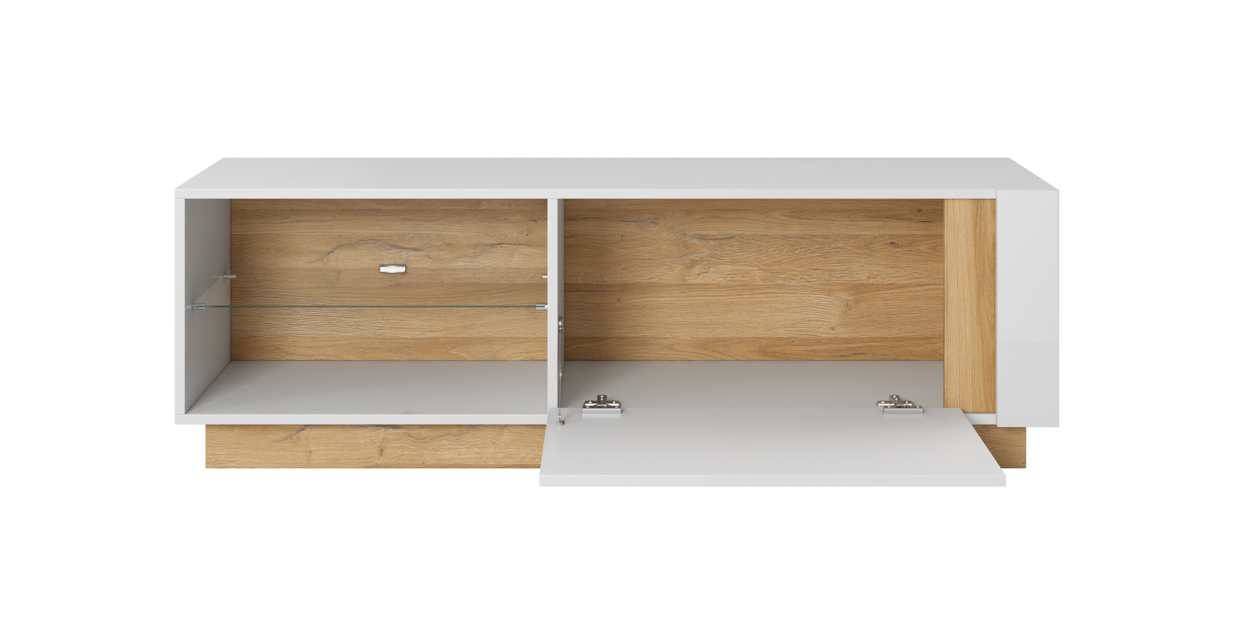 Lask ARCO TV-Ständer 138 – 138,1 x 40 x 45,5 cm – Weiß