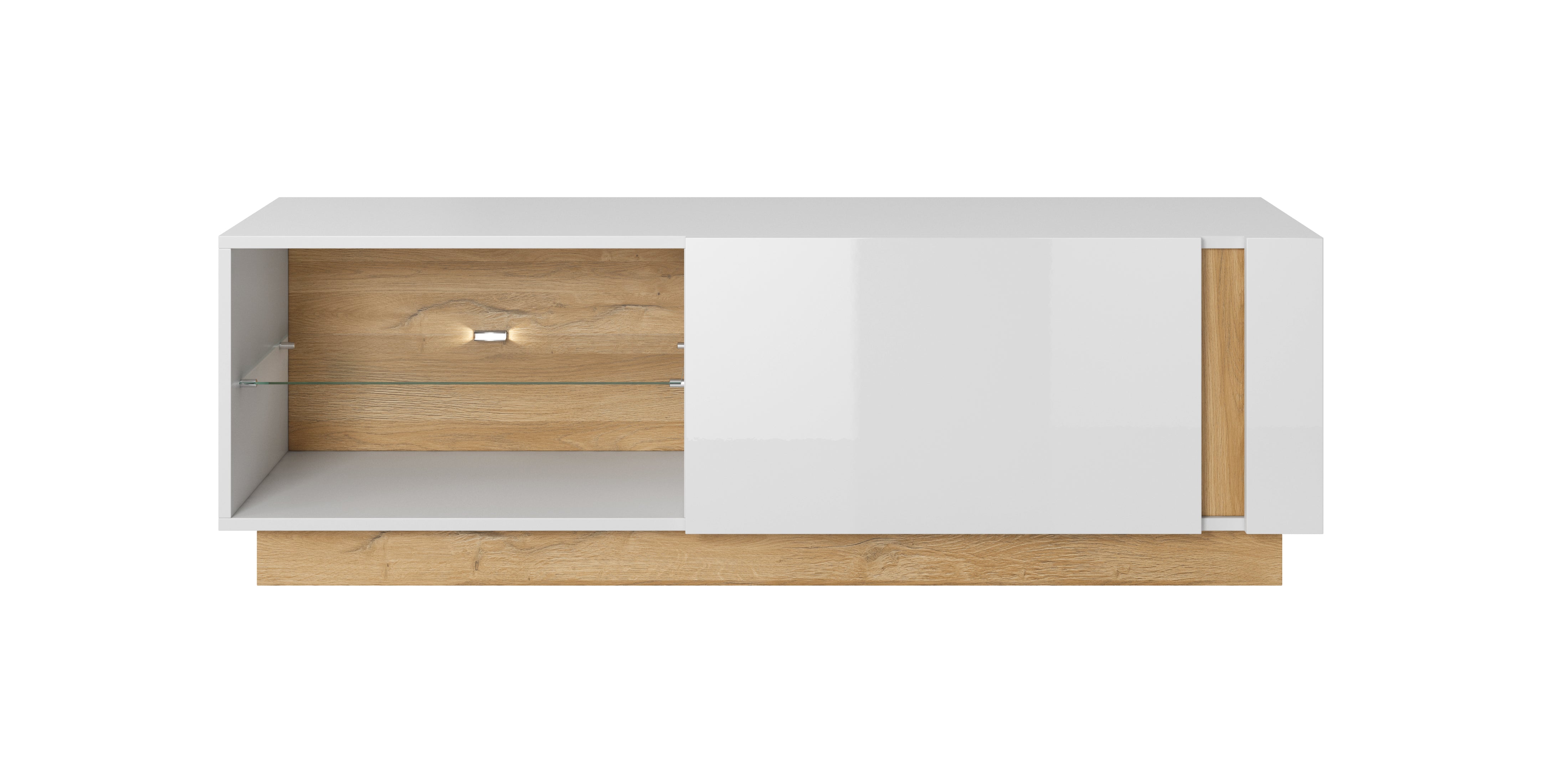 Lask ARCO TV-Ständer 138 – 138,1 x 40 x 45,5 cm – Weiß