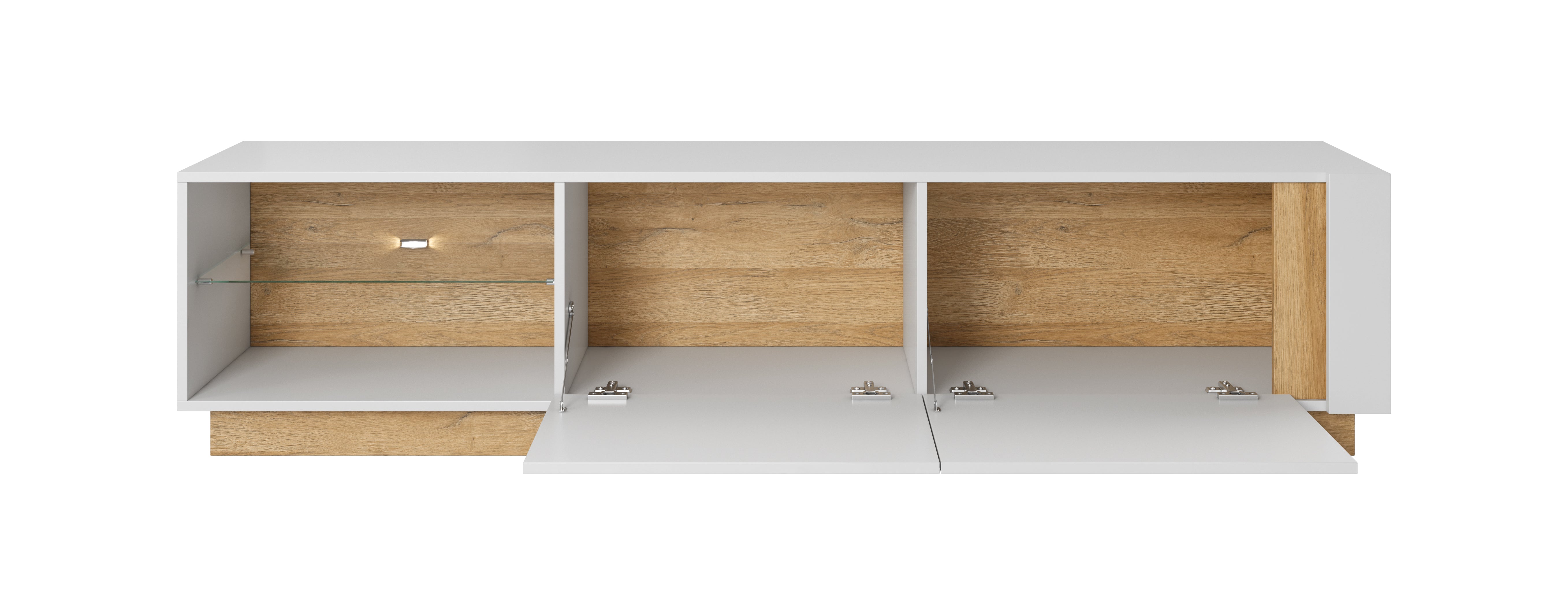 Lask ARCO TV-Ständer 187 – 187,5 x 40 x 45,5 cm – Weiß
