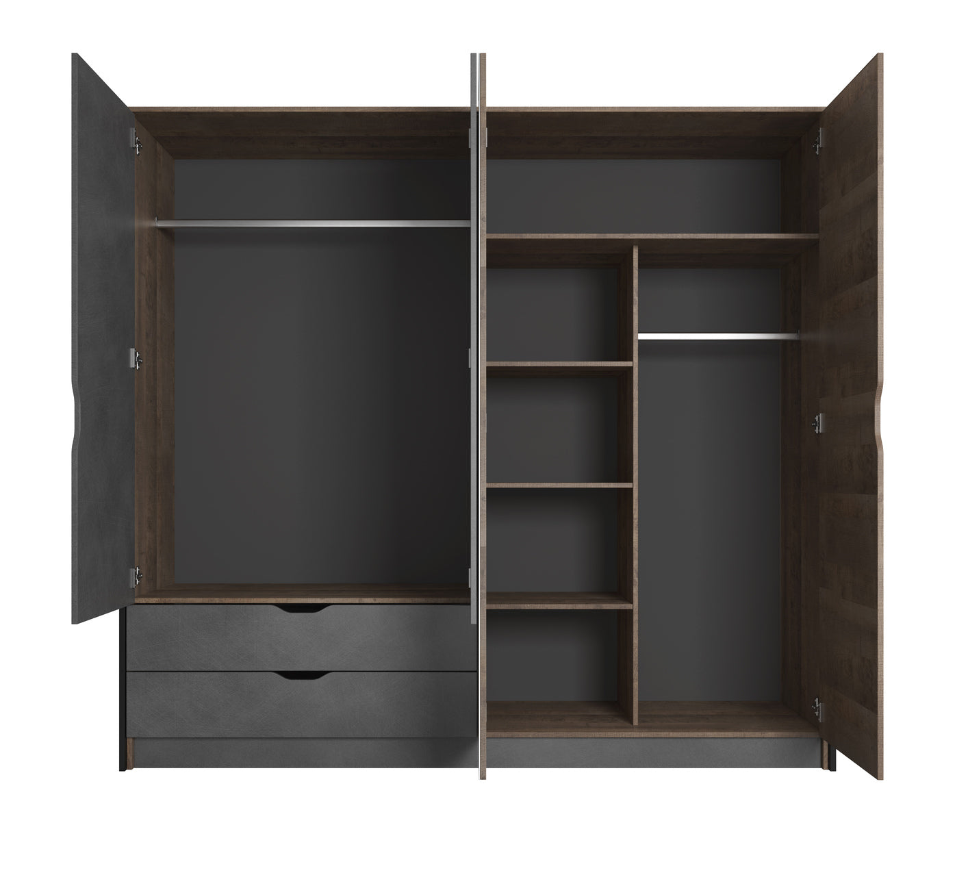 Lask Arden – Kleiderschrank mit 4 Türen