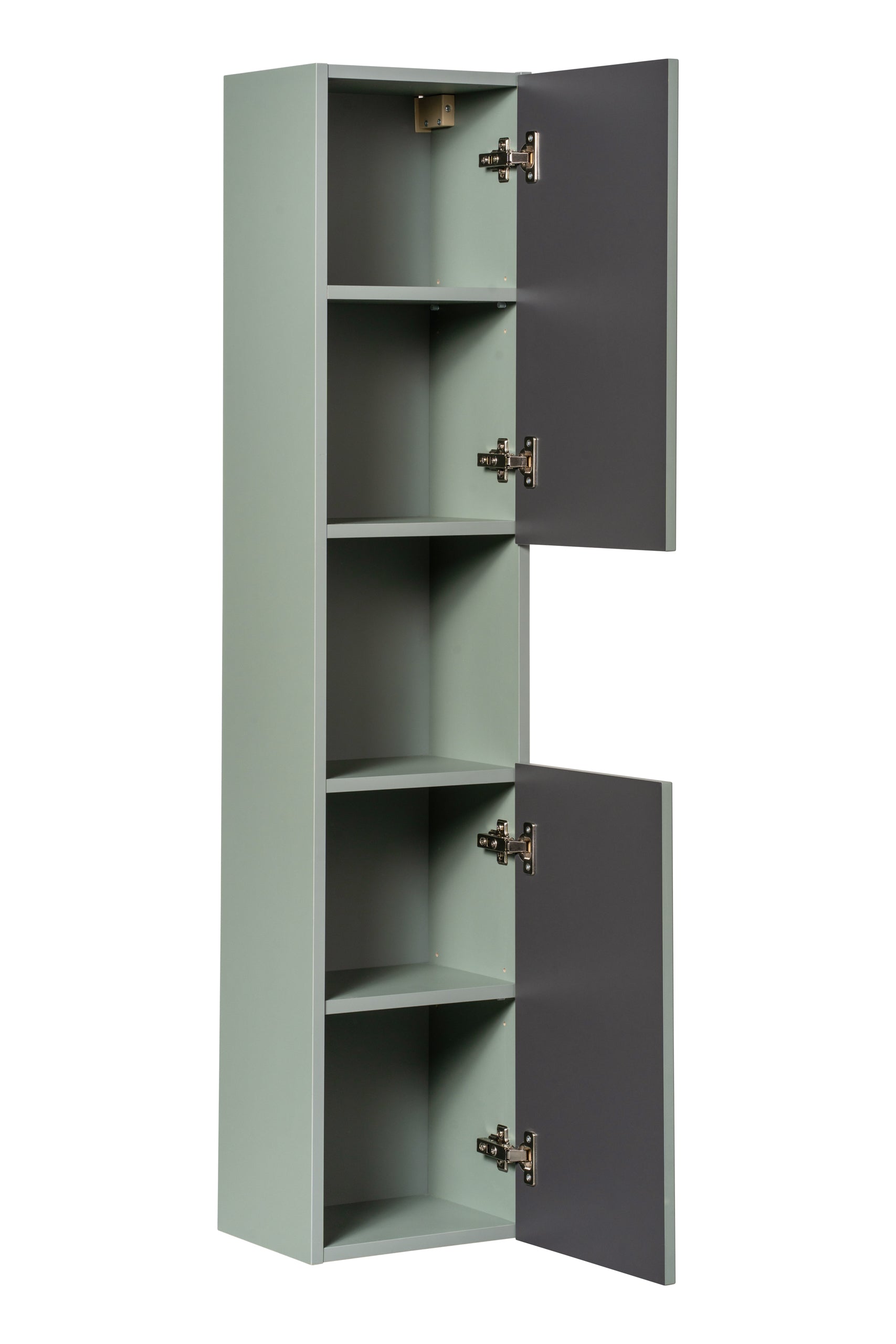 Bad-Set Line Schilfgrün mit Hochschrank 80CM UN PATI SET-LRG B OAK