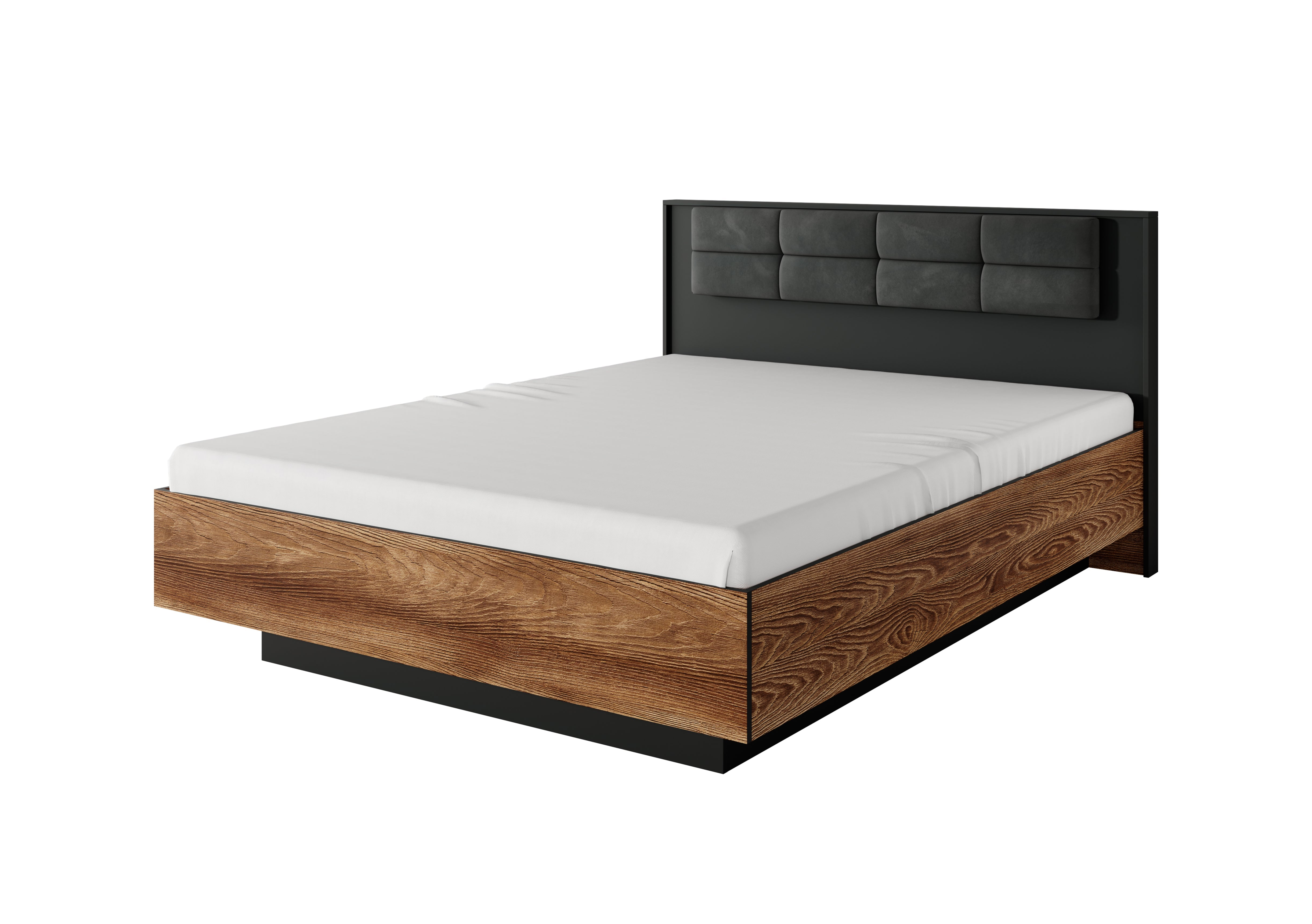 Lask Milton – Bett mit Nachttischen