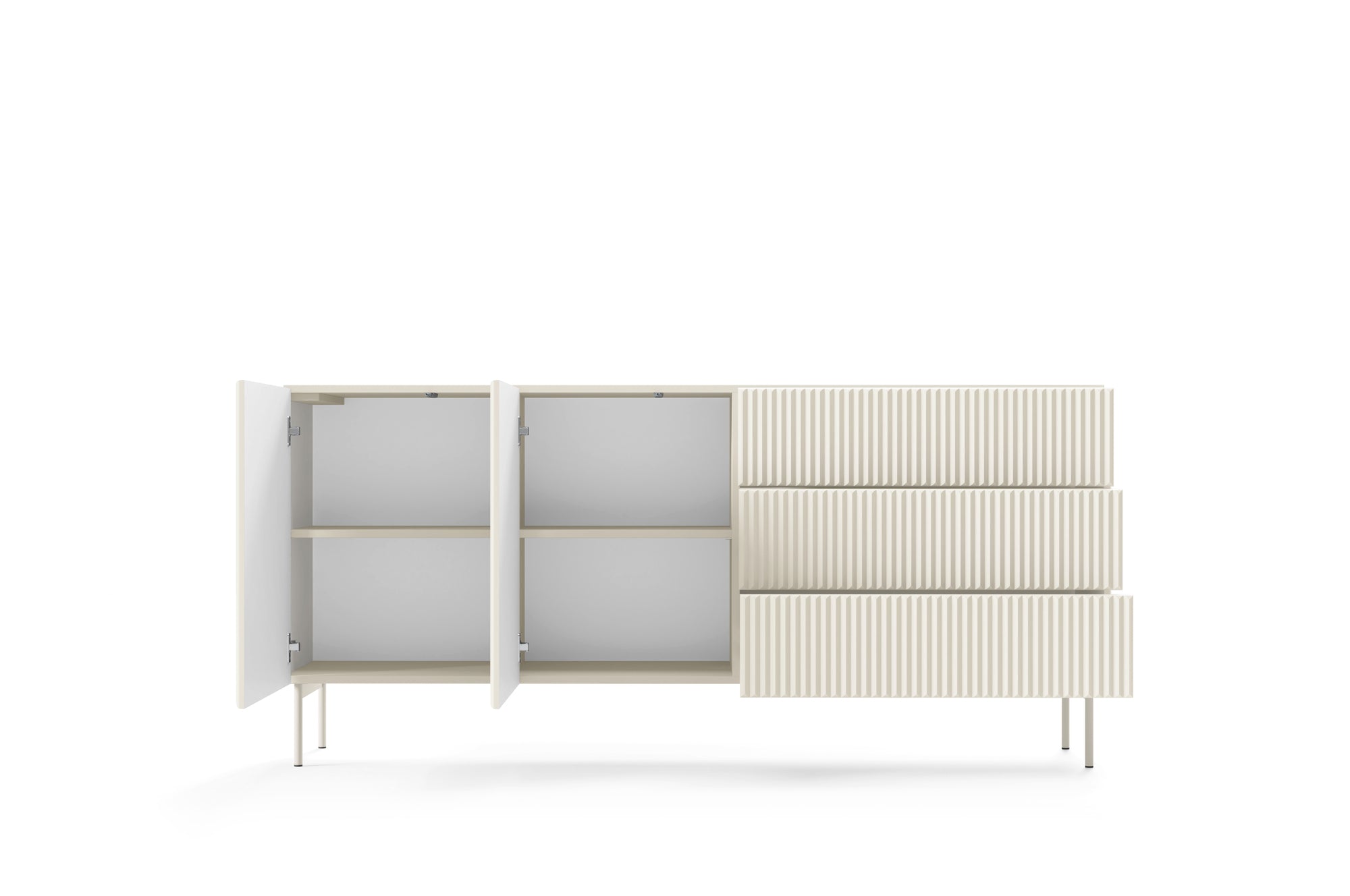Lask Multi Cashmere – Sideboard 177 cm mit 2 Türen und 3 Schubladen (177 × 81,2 × 39,8 cm)