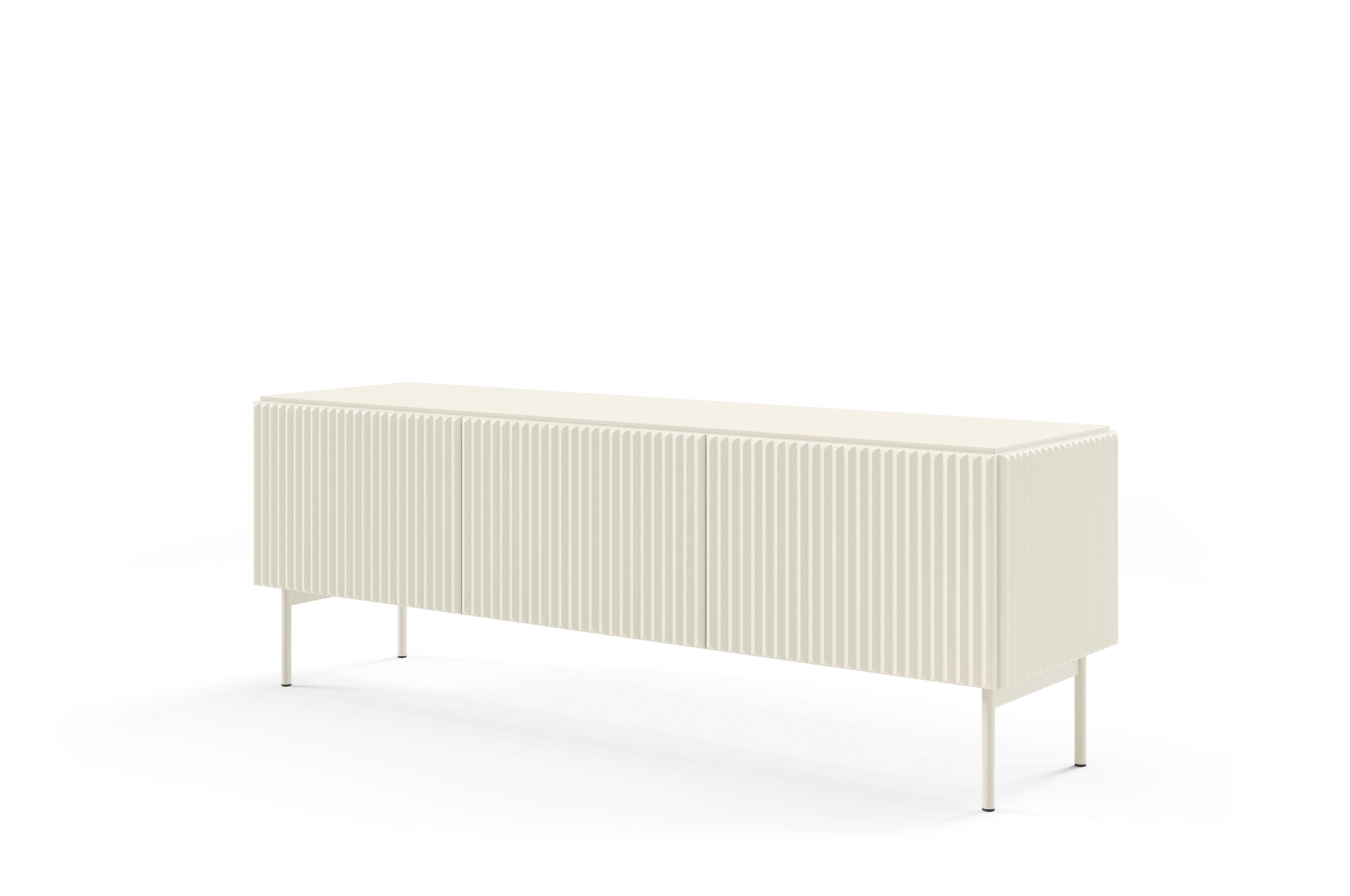 Lask Multi Cashmere – TV Cabinet 147 cm with 3 Doors (147 × 51.2 × 39.8 cm)