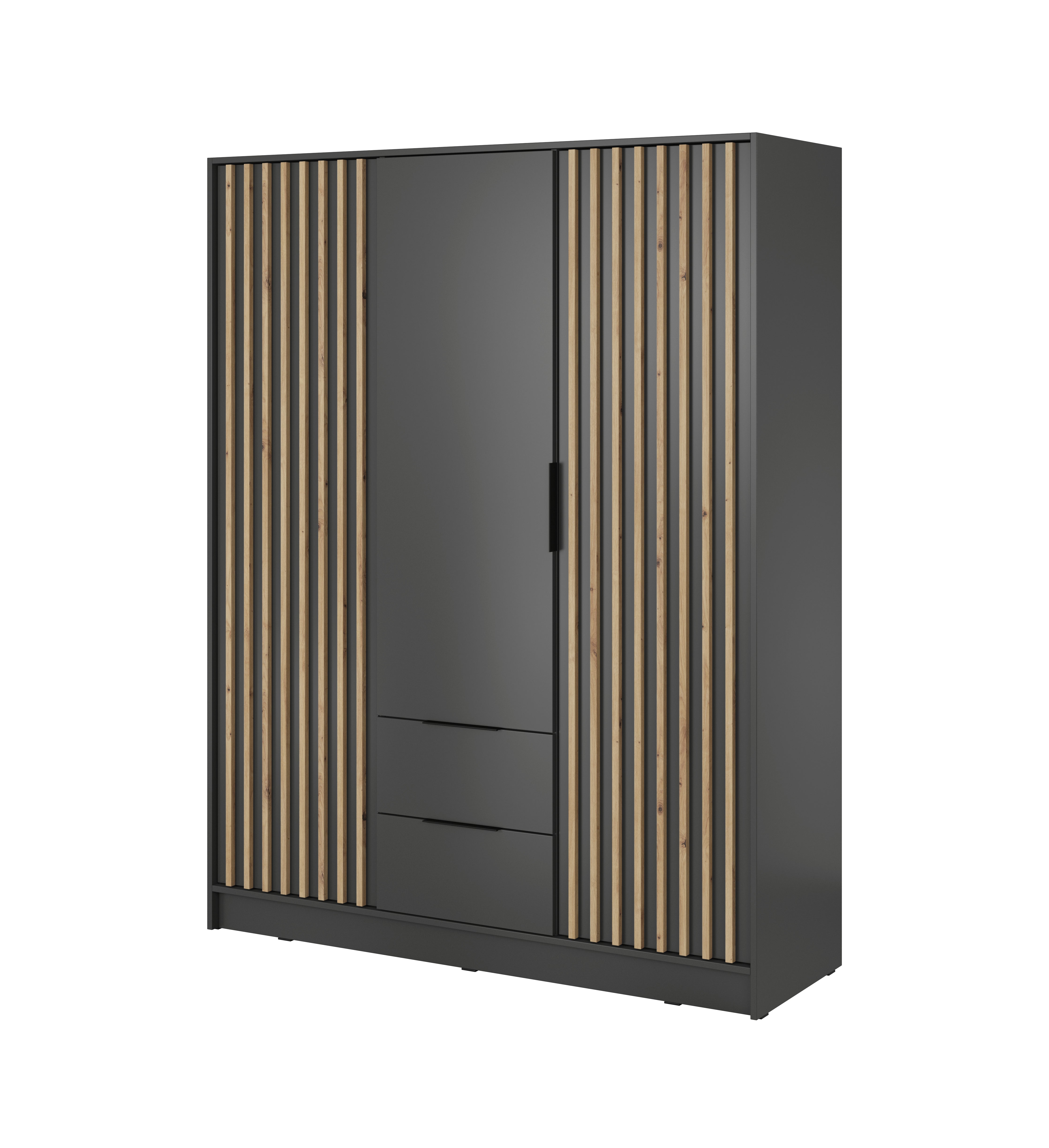 Nelly 3D Kleiderschrank Graphit
