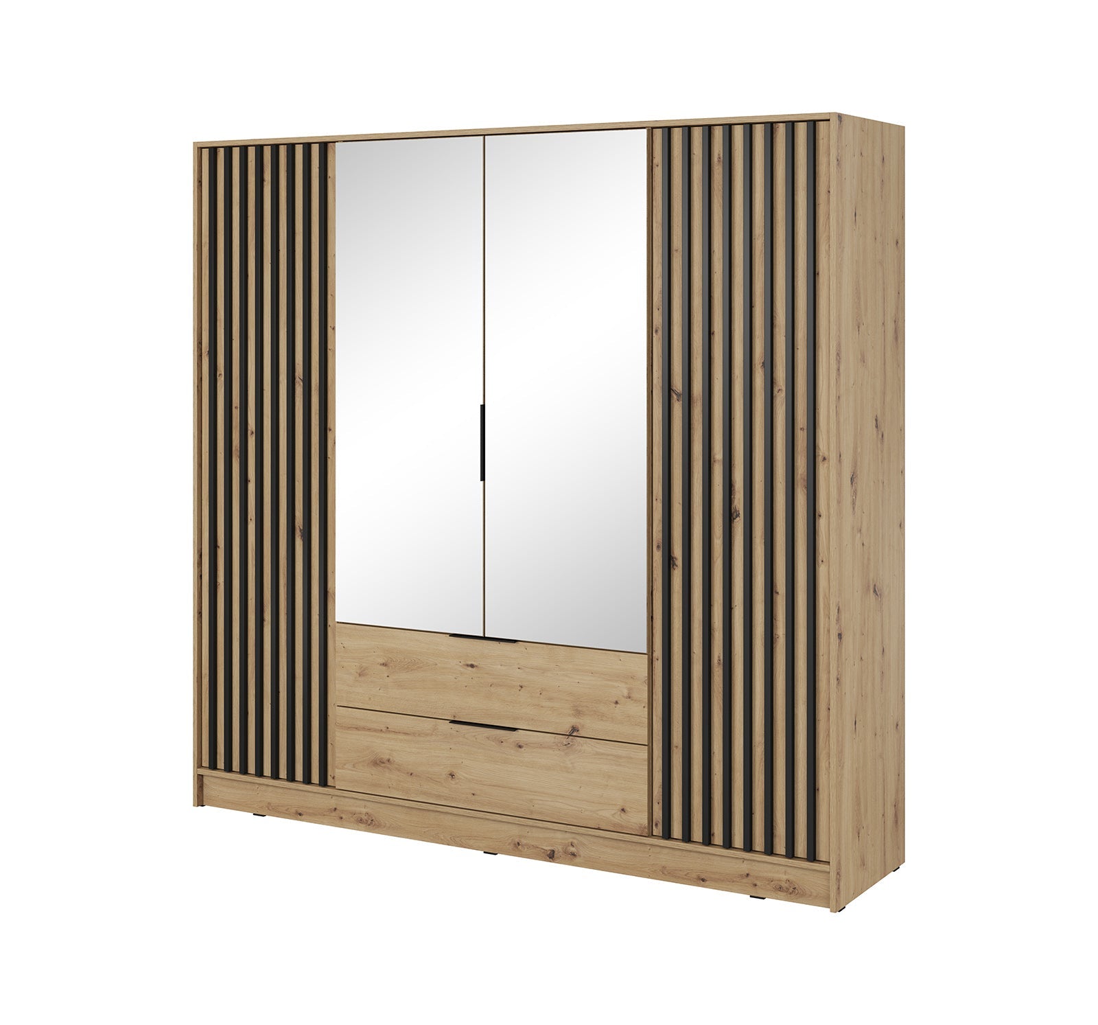 Nelly 4D Kleiderschrank mit Spiegel Artisan