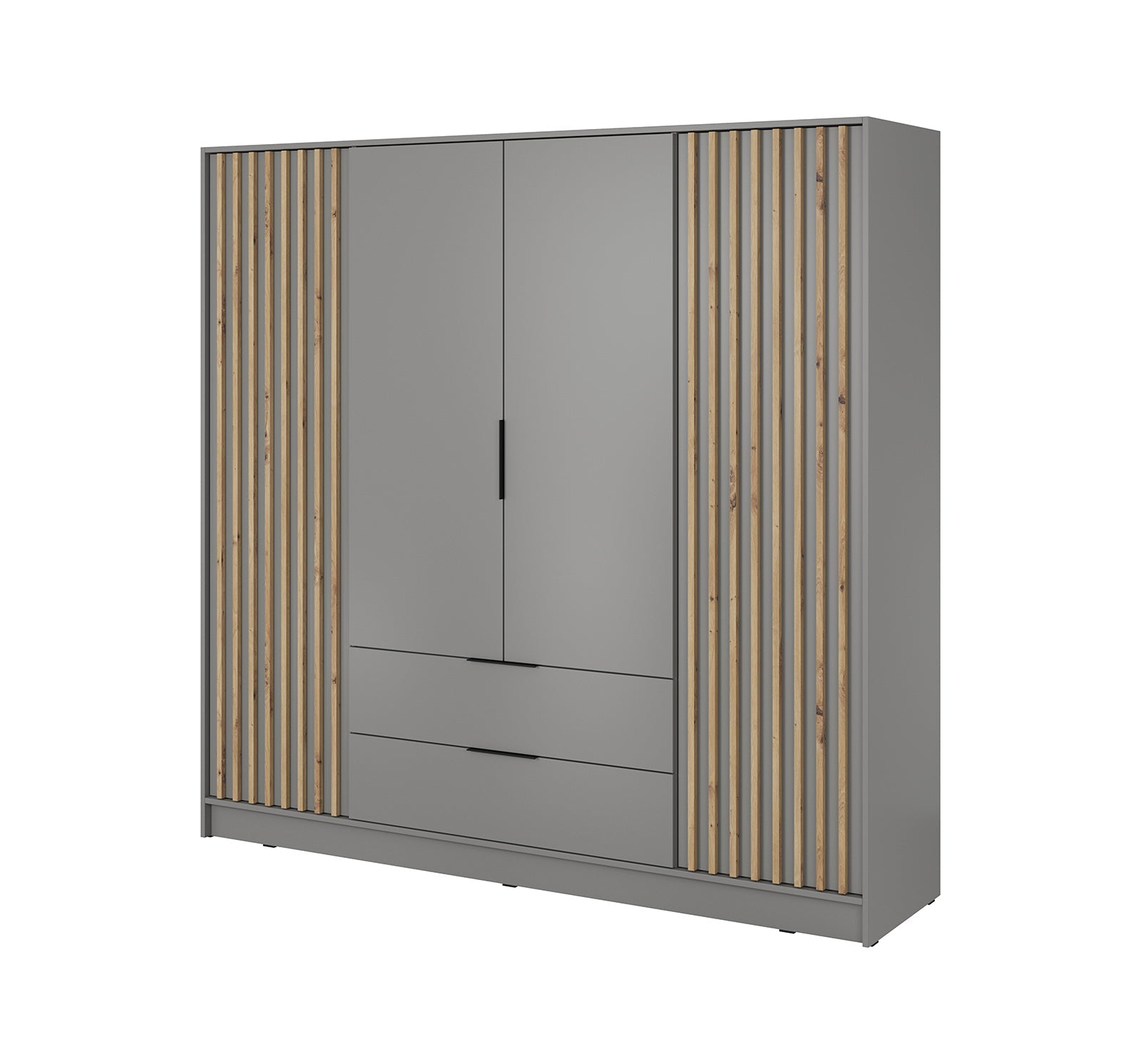 Nelly 4D Kleiderschrank Grau