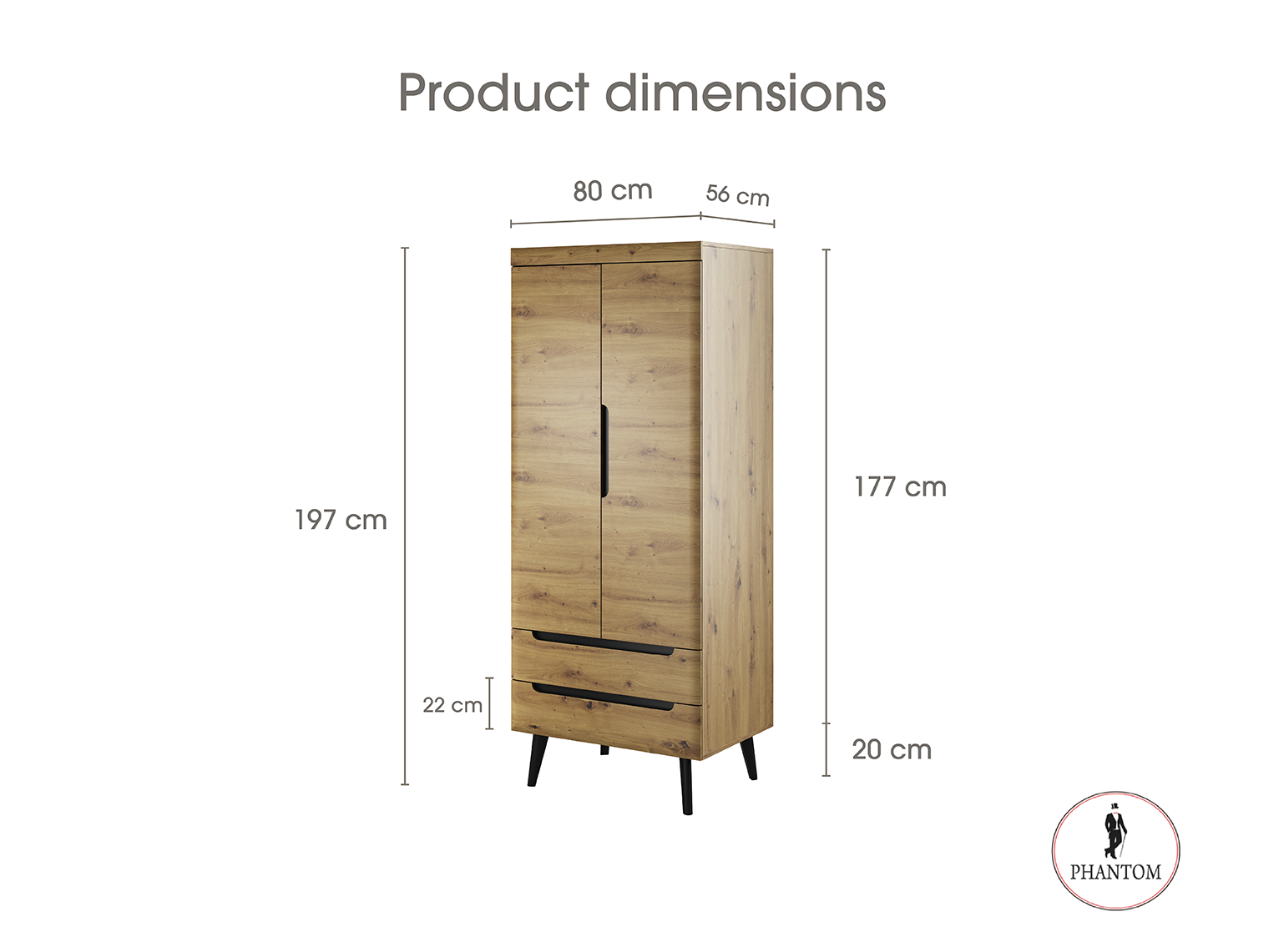Nordi Kommode Artisan Oak – Scandic-Stil 