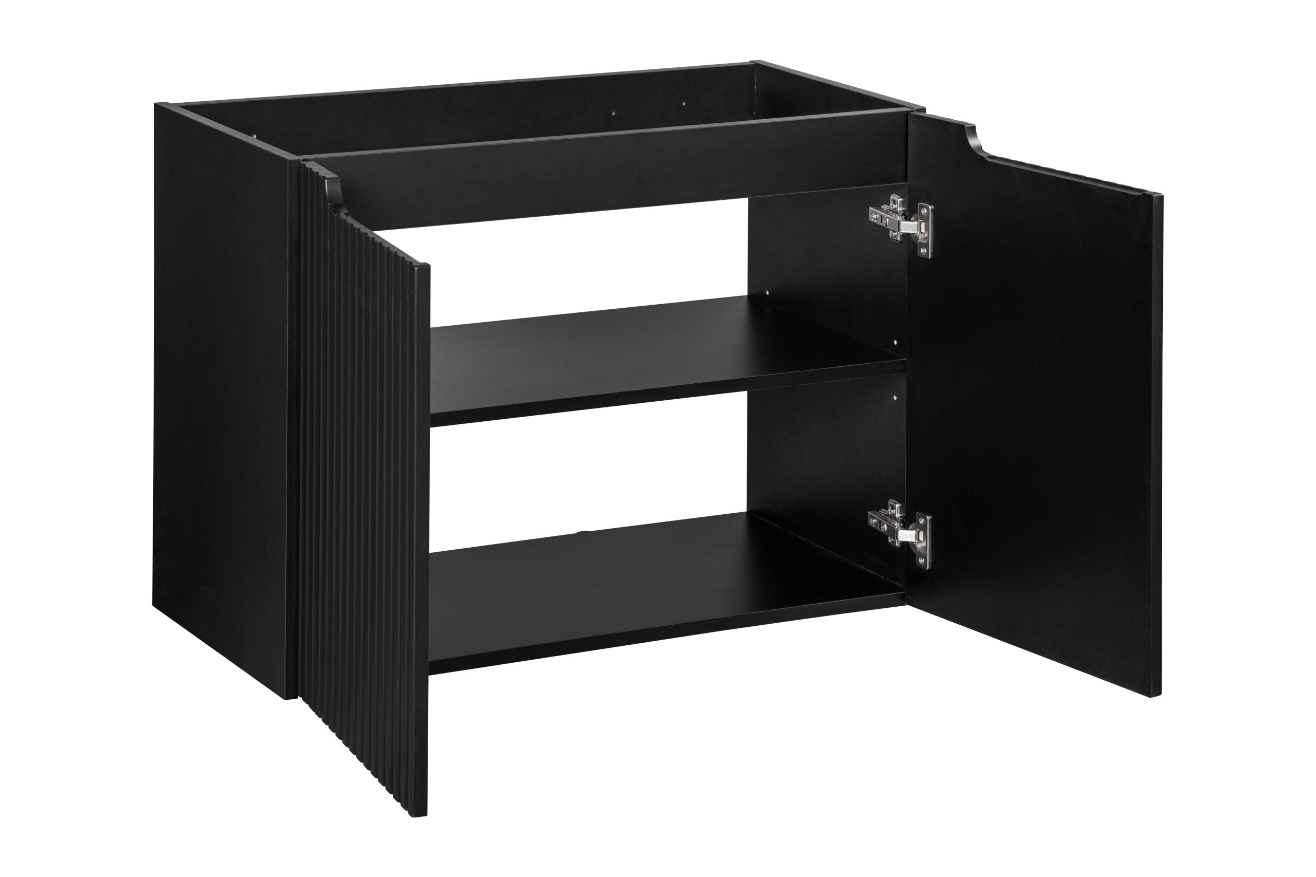 Nova Black 80cm Bathroom Sett with Shelves SET-NOB B OAK UN BEYOND 5 BL