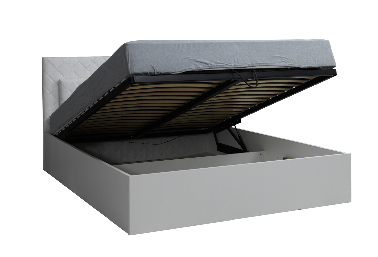 PANAREA 81 Bed – White with Storage 160 x 200 cm