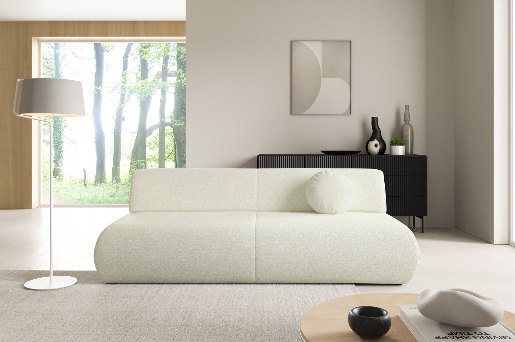 Lask PUENTE Schlafsofa mit Stauraum – 214 x 100 cm