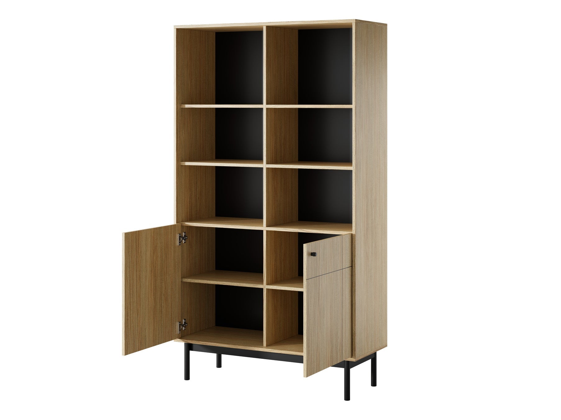 PI Japandi R104 Bücherregal Eiche Linea