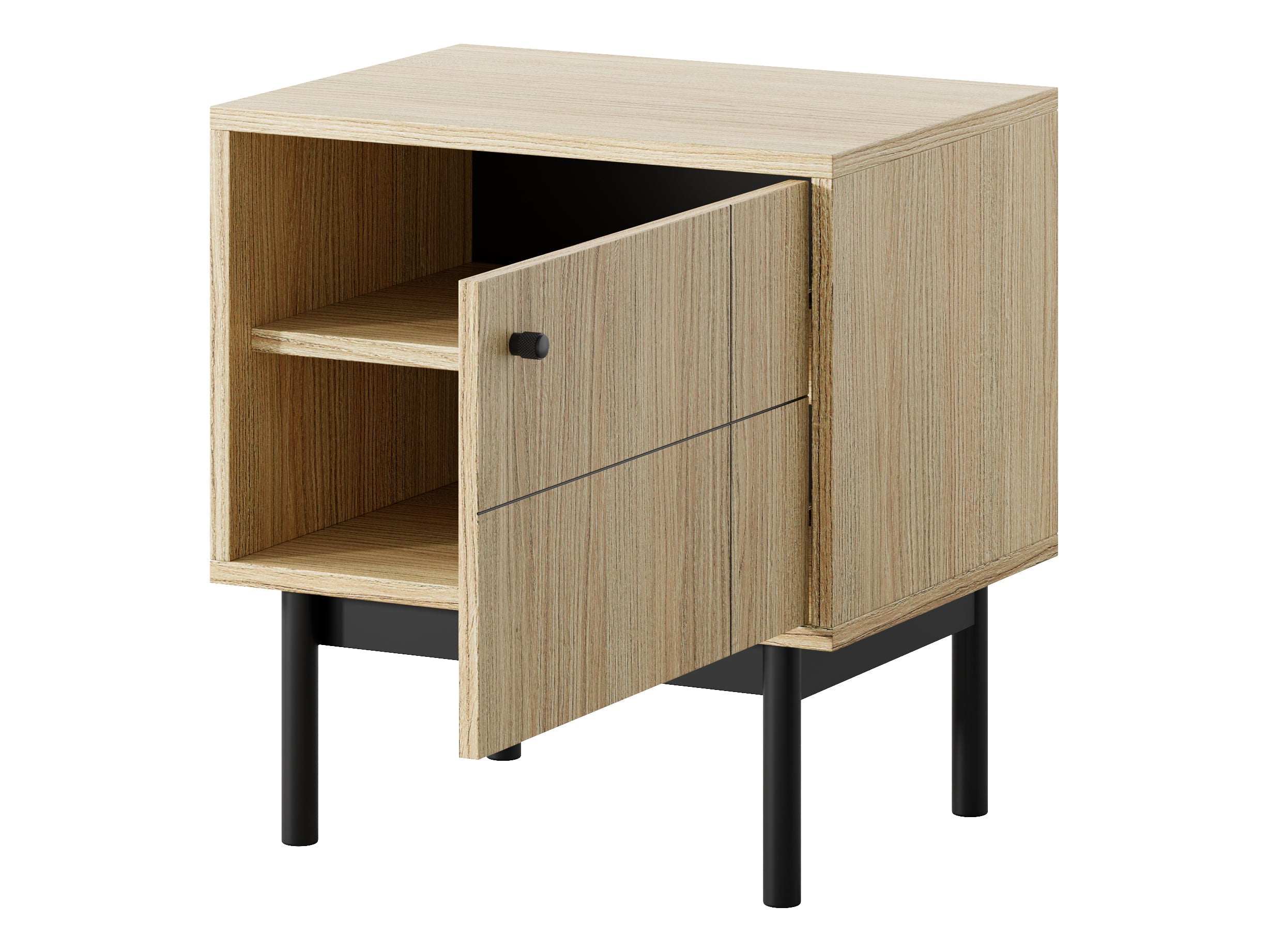 PI Japandi S54 Nachttisch in Eiche Linea