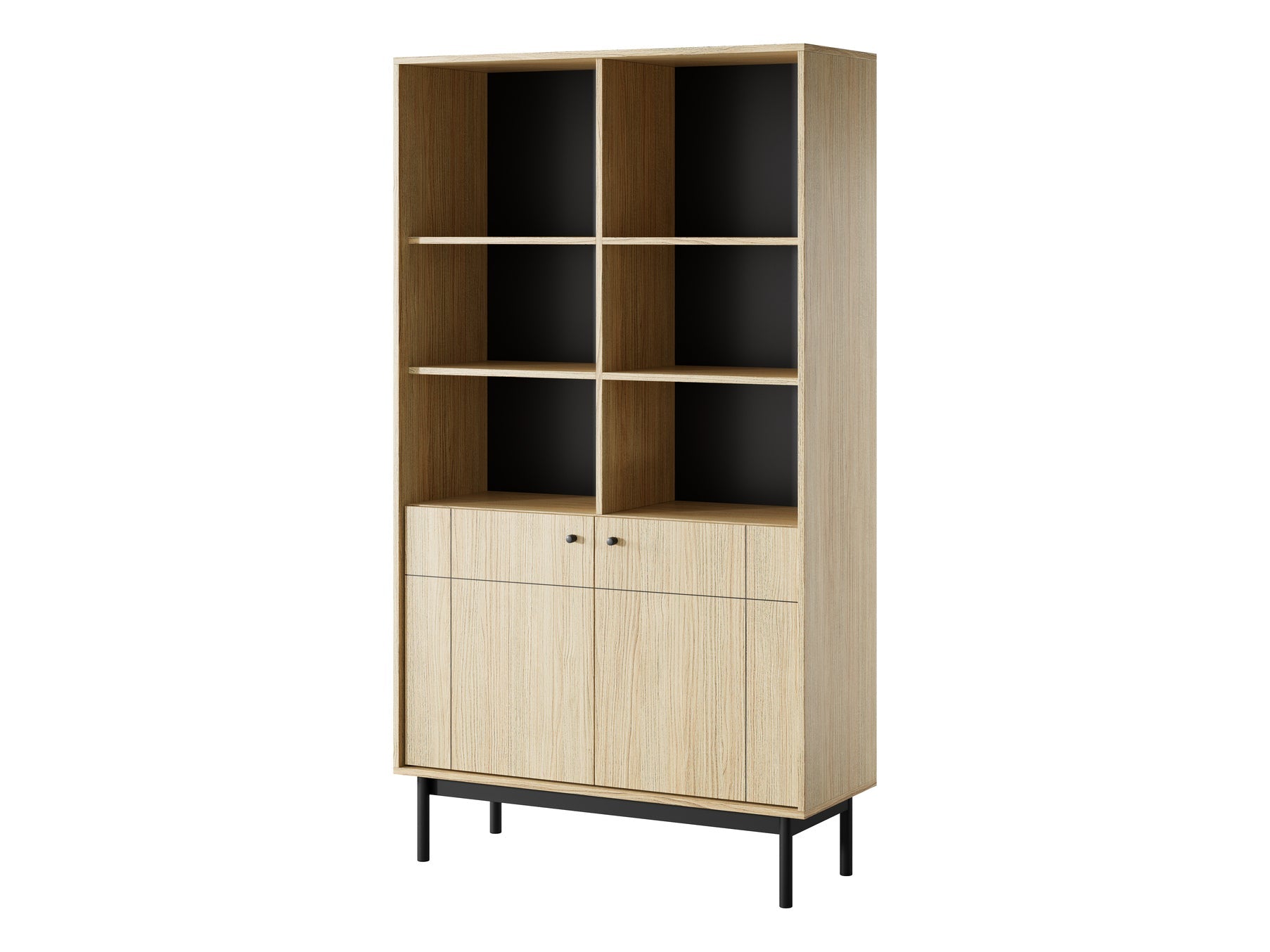 PI Japandi R104 Bücherregal Eiche Linea