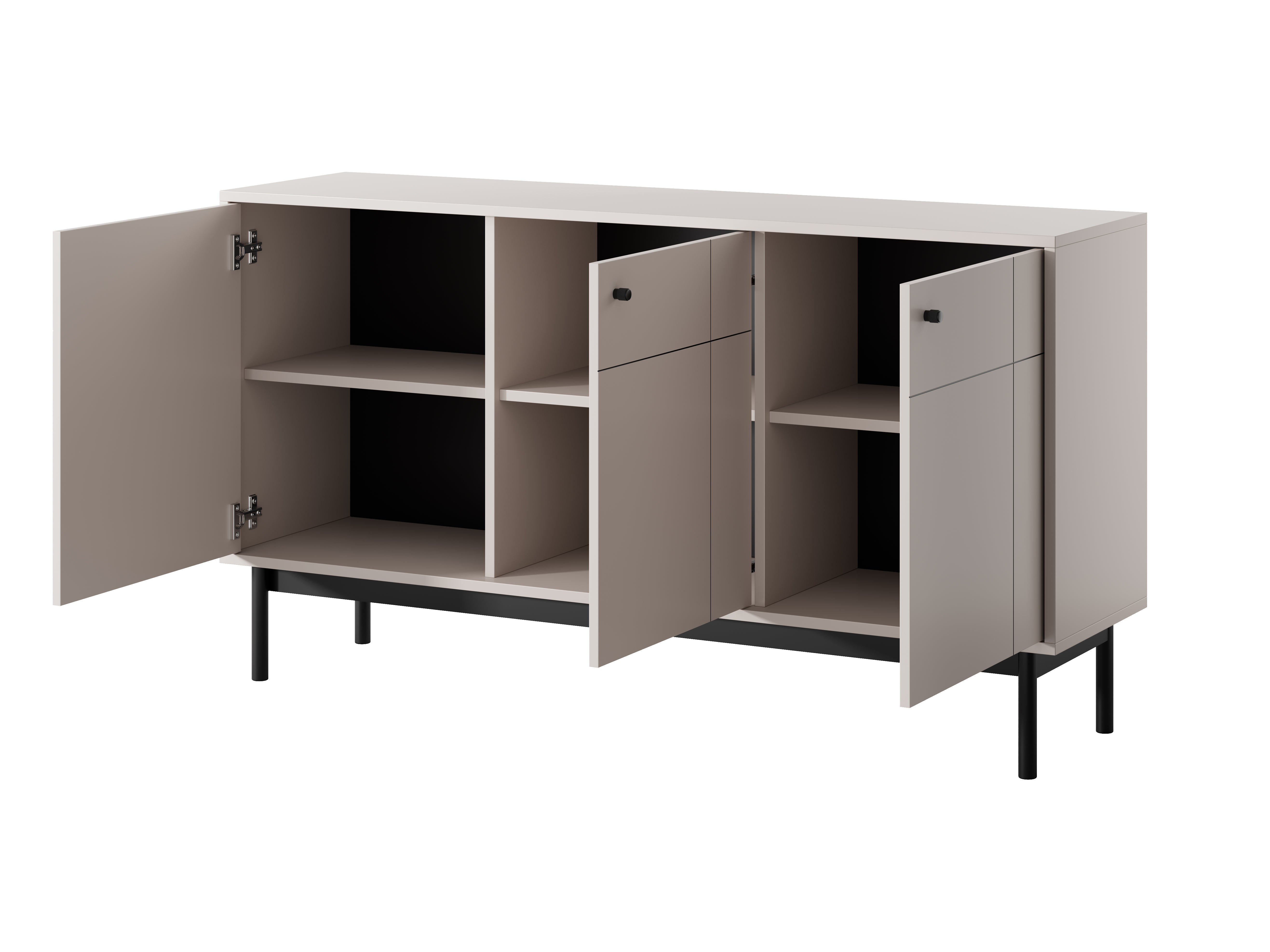 PI Japandi Three-Door K154 Sideboard in Cashmere