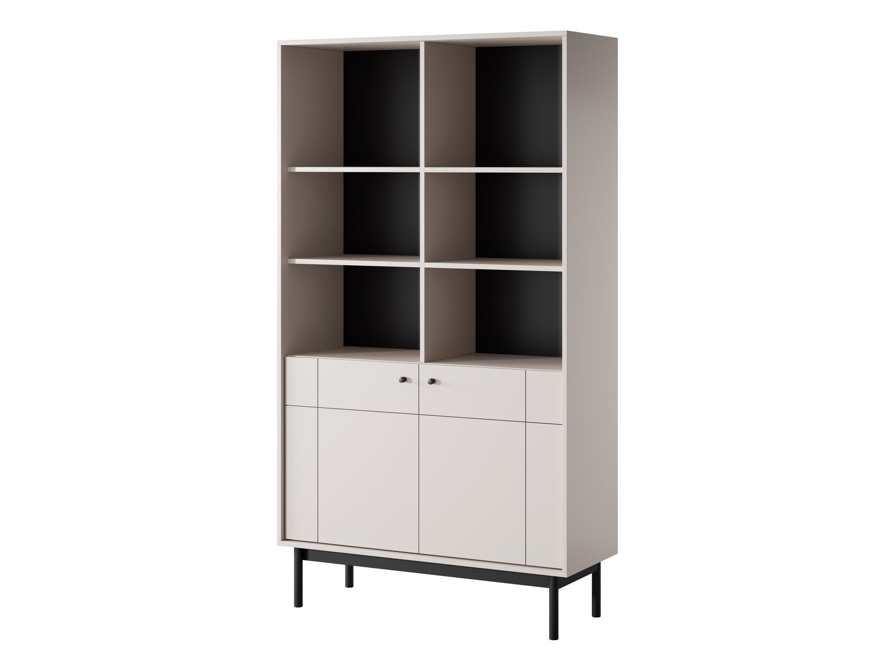 PI Japandi R104 Bücherregal Kaschmir