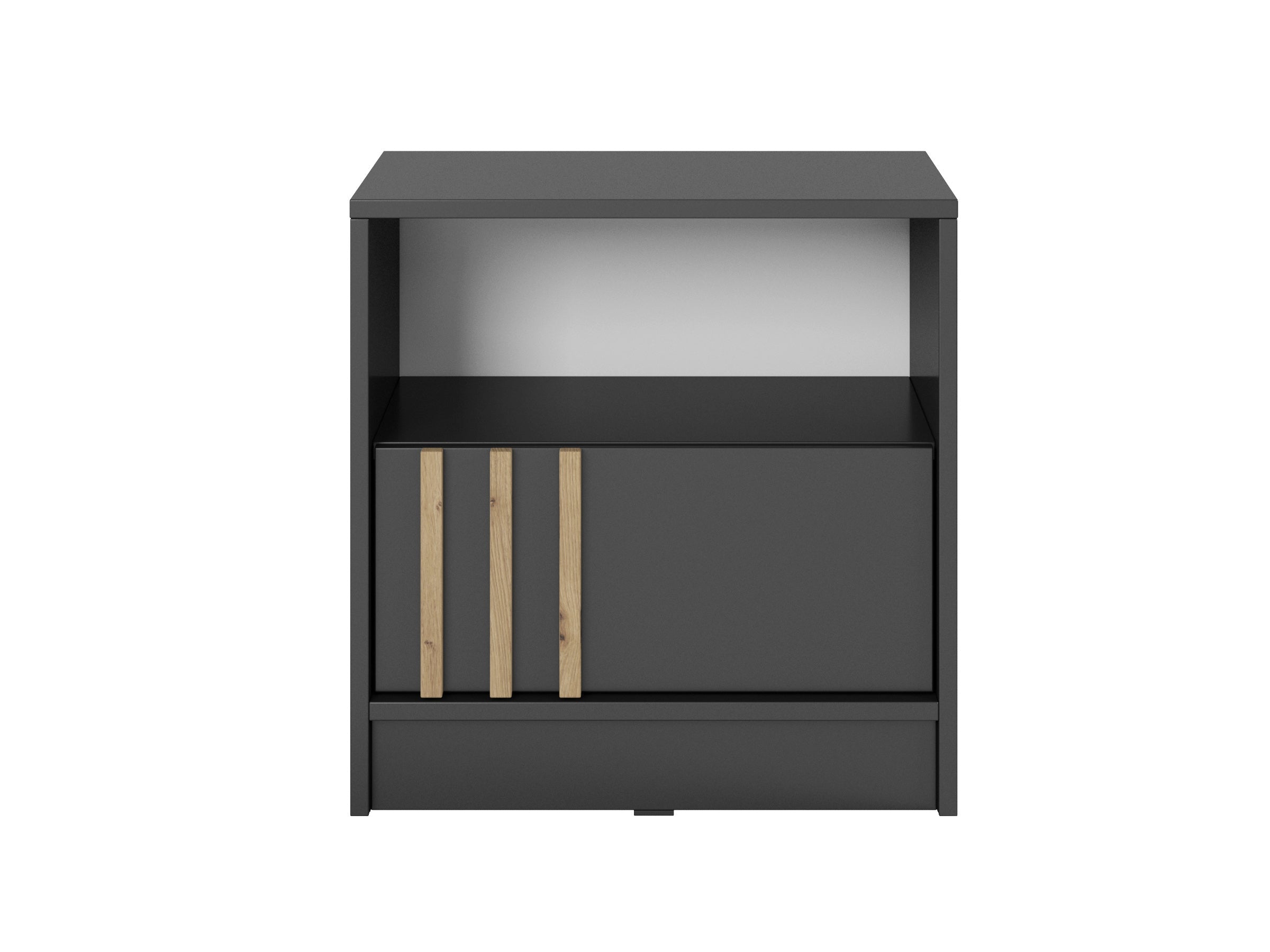 PI Nelly Nachttisch – Graphit / Artisan Eiche