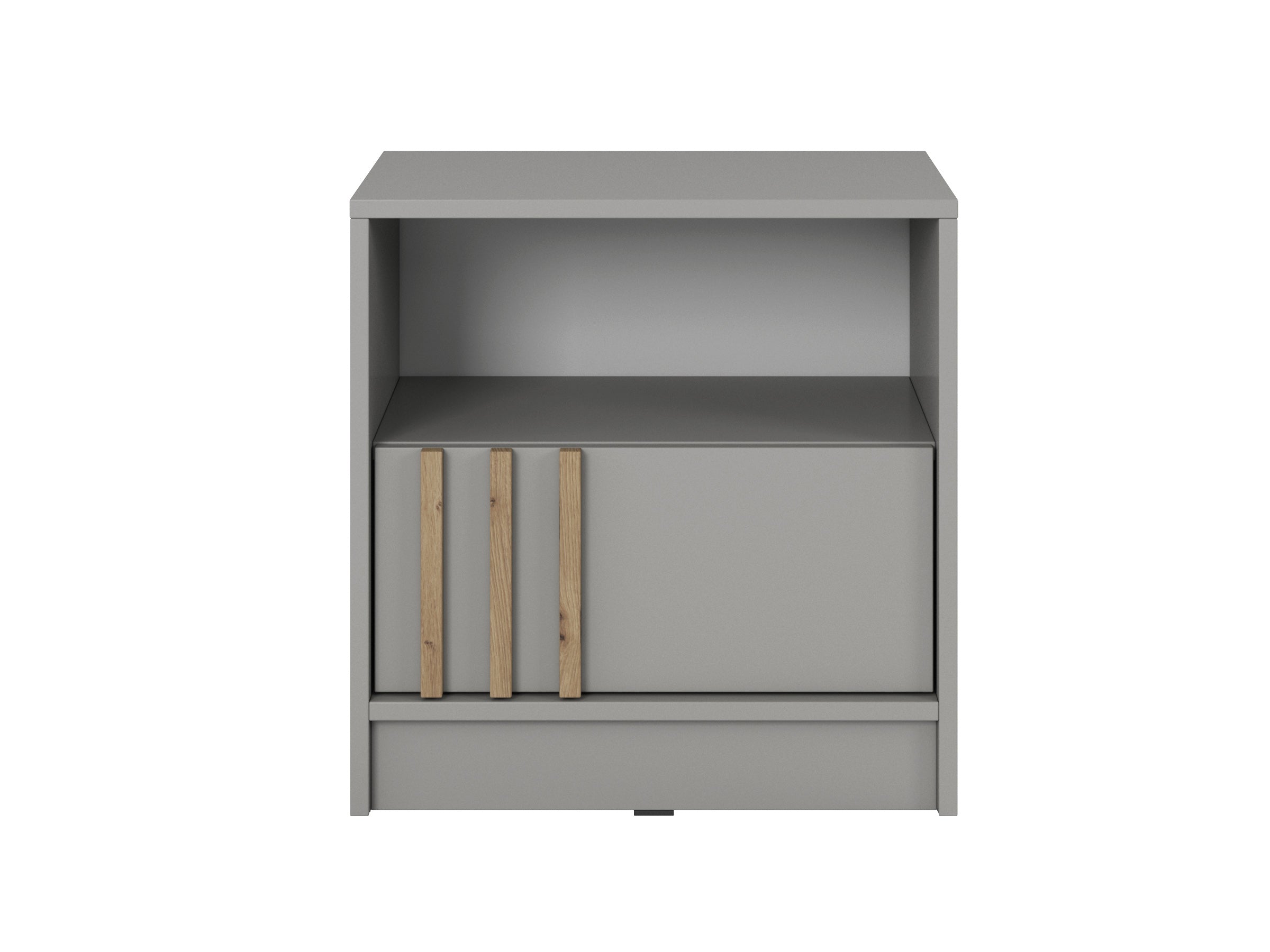 PI Nelly Nachttisch – Grau / Artisan Eiche