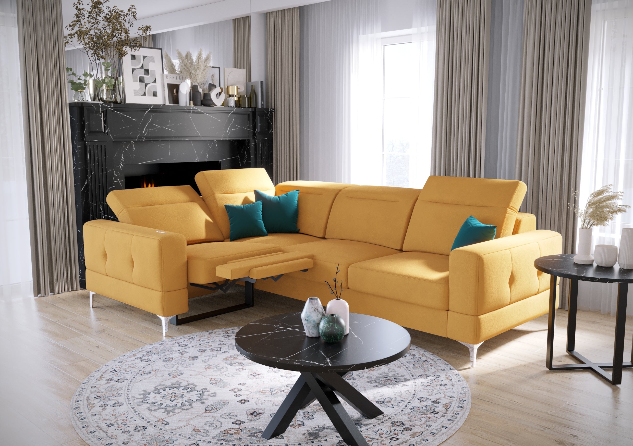 G-Malibu Relax Ecksofa mit Schlaffunktion 185×250 cm