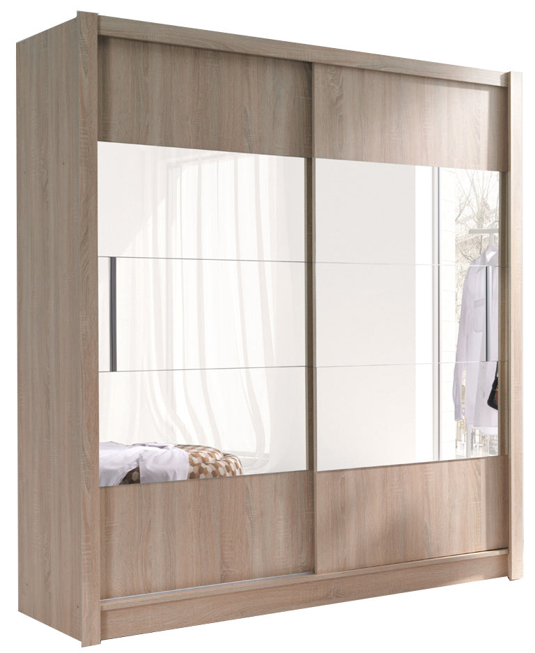 MO Roma 6 Schwebetürenschrank - Eiche Sonoma 180 cm