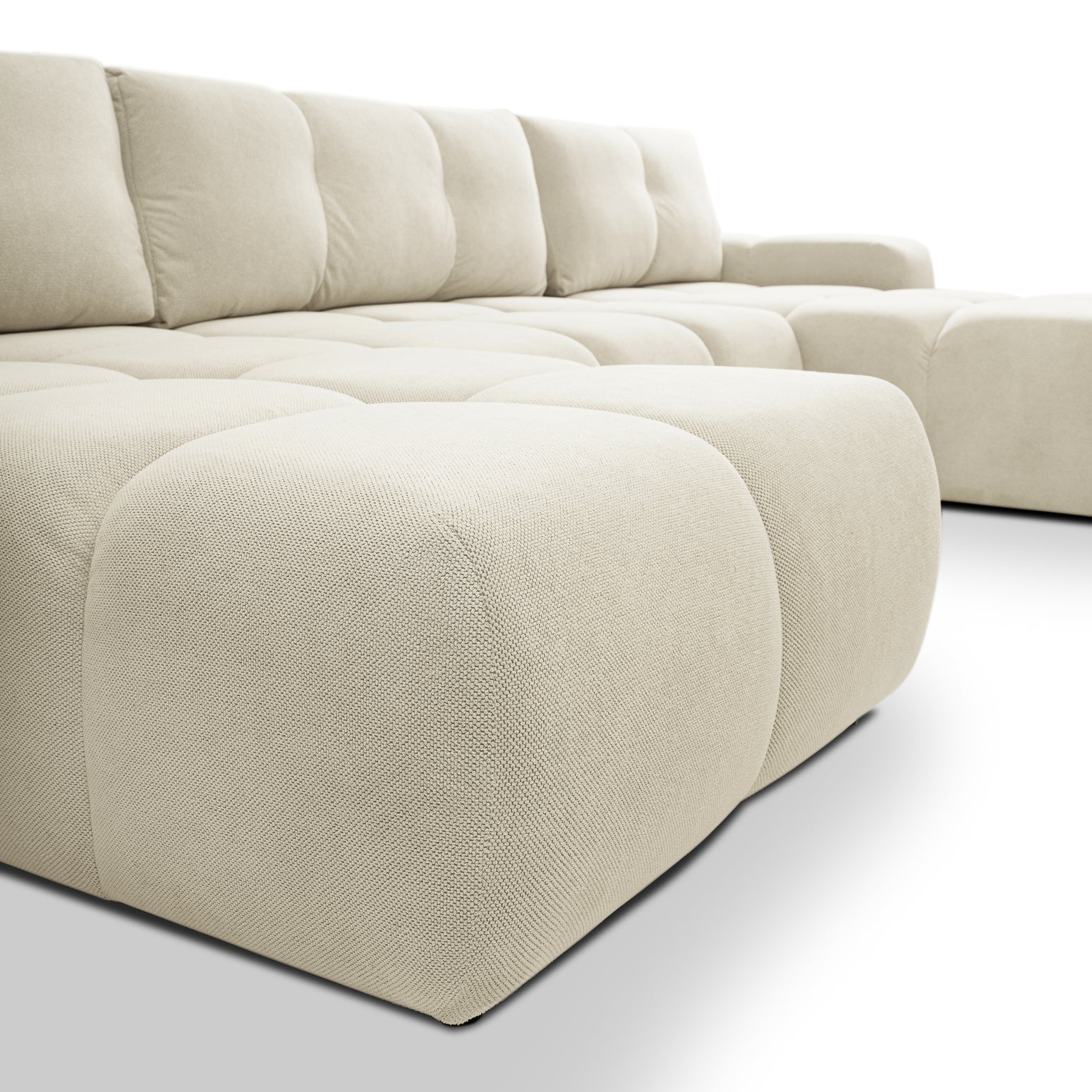 Lask SOHO U-Shaped Corner Sofa Bed with Storage – 359 x 177 cm