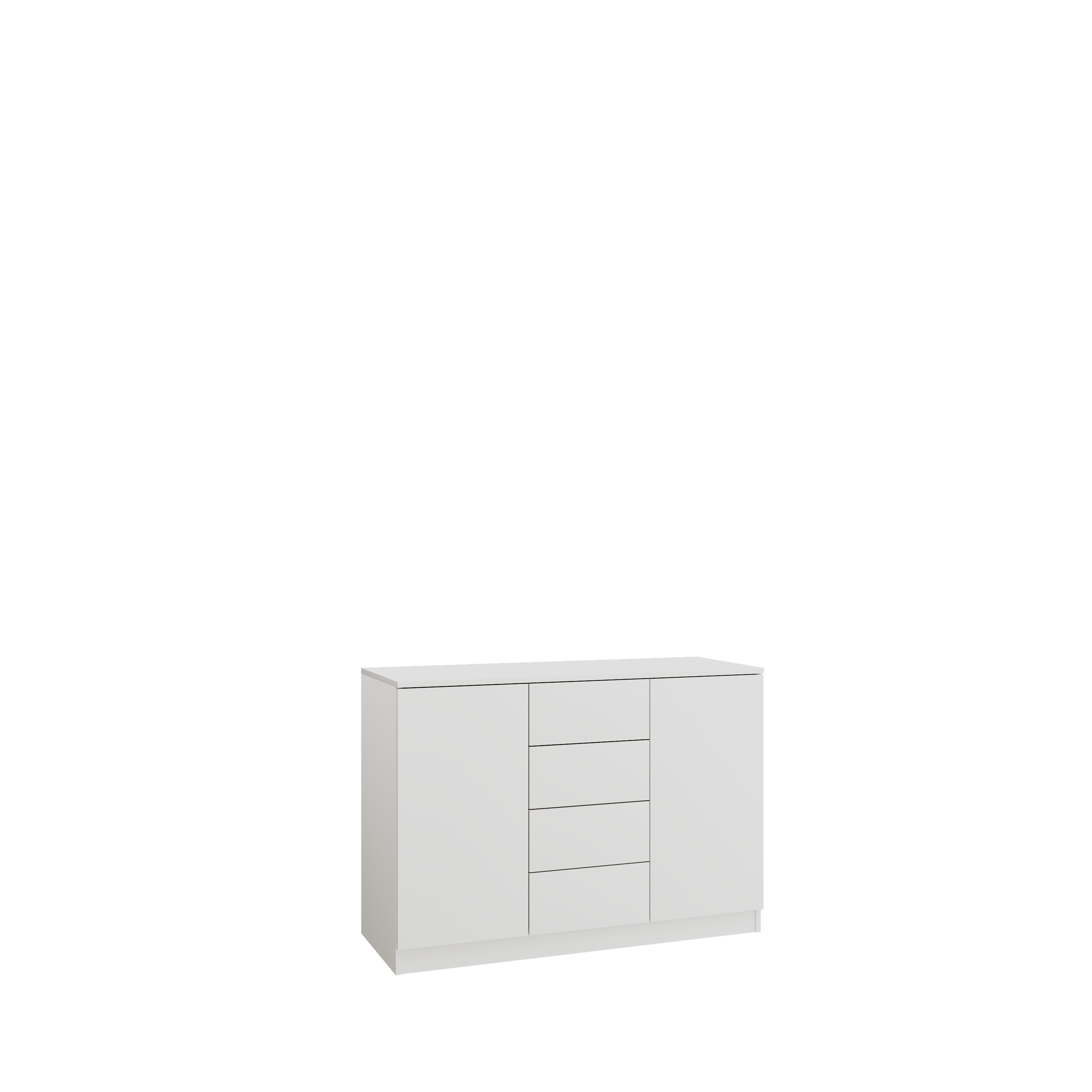 SLEEP VARIA Customizable Bedroom Build-in System with Nightstands – Oiled Oak / White Matt