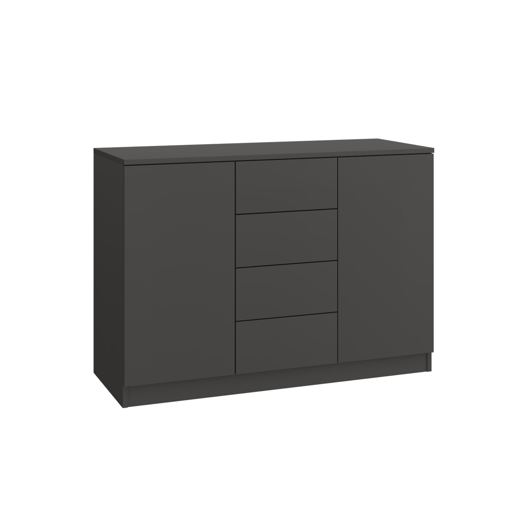 SLEEP VARIA Customizable Bedroom Build-in System with Nightstands – Oiled Oak / Graphite