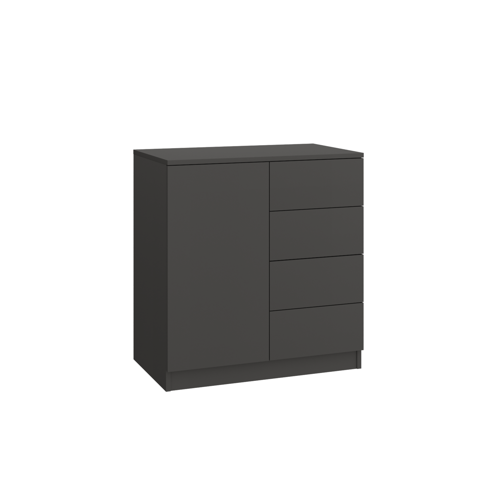 SLEEP VARIA Customizable Bedroom Build-in System with Nightstands – Oiled Oak / Graphite