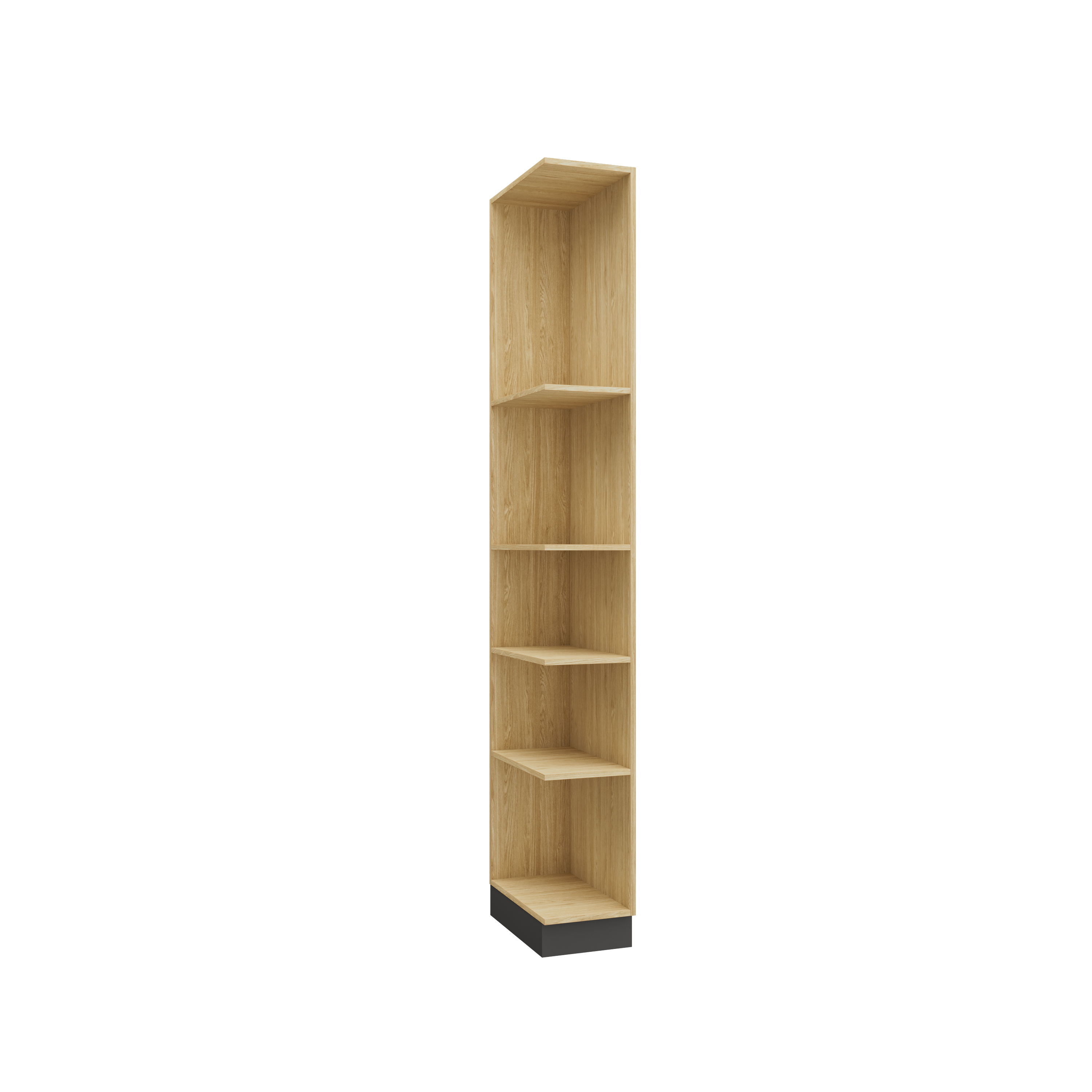 SLEEP VARIA Customizable Bedroom Build-in System with Nightstands – Oiled Oak / Graphite