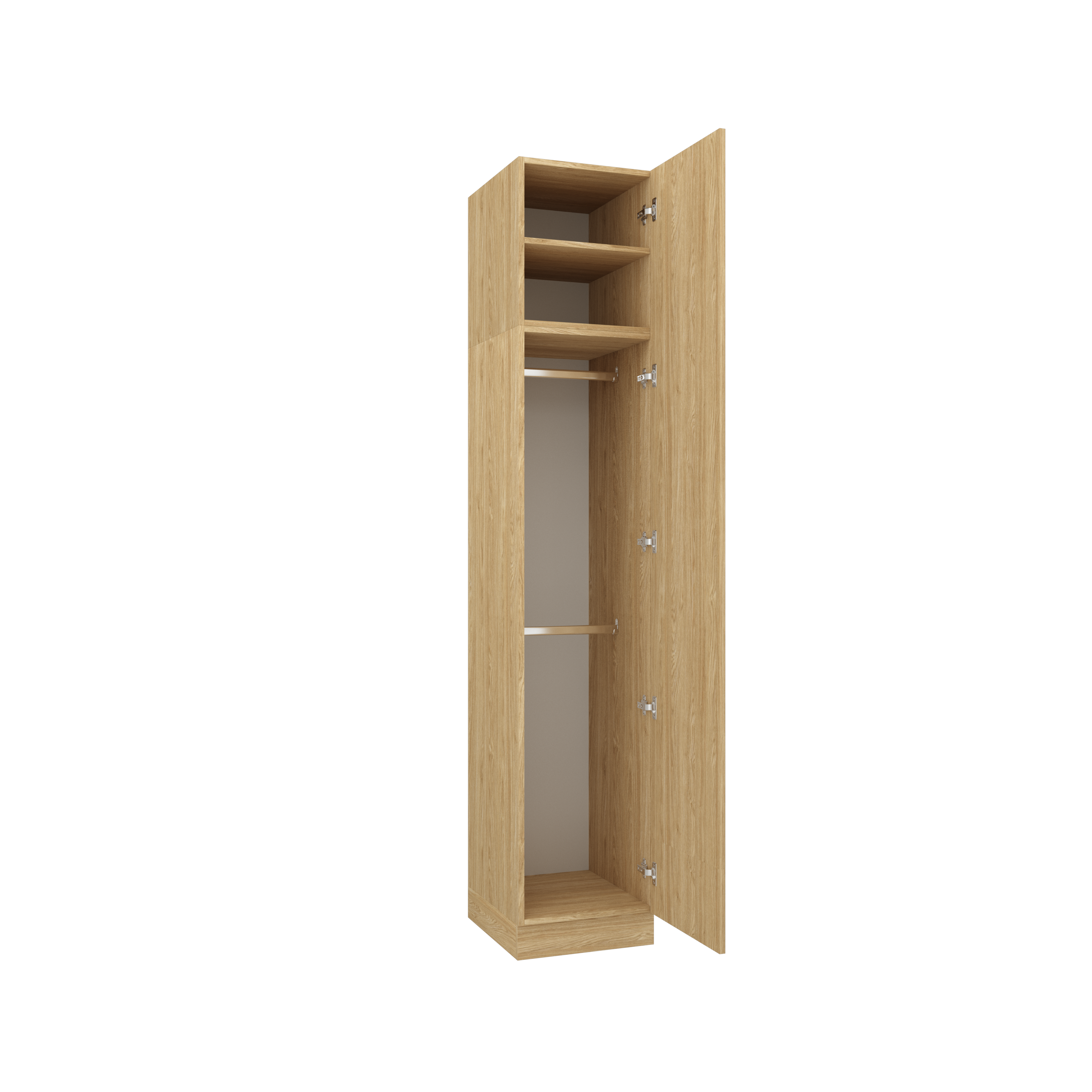 SLEEP VARIA Customizable Bedroom Build-in System with Nightstands – Oiled Oak / Oiled Oak
